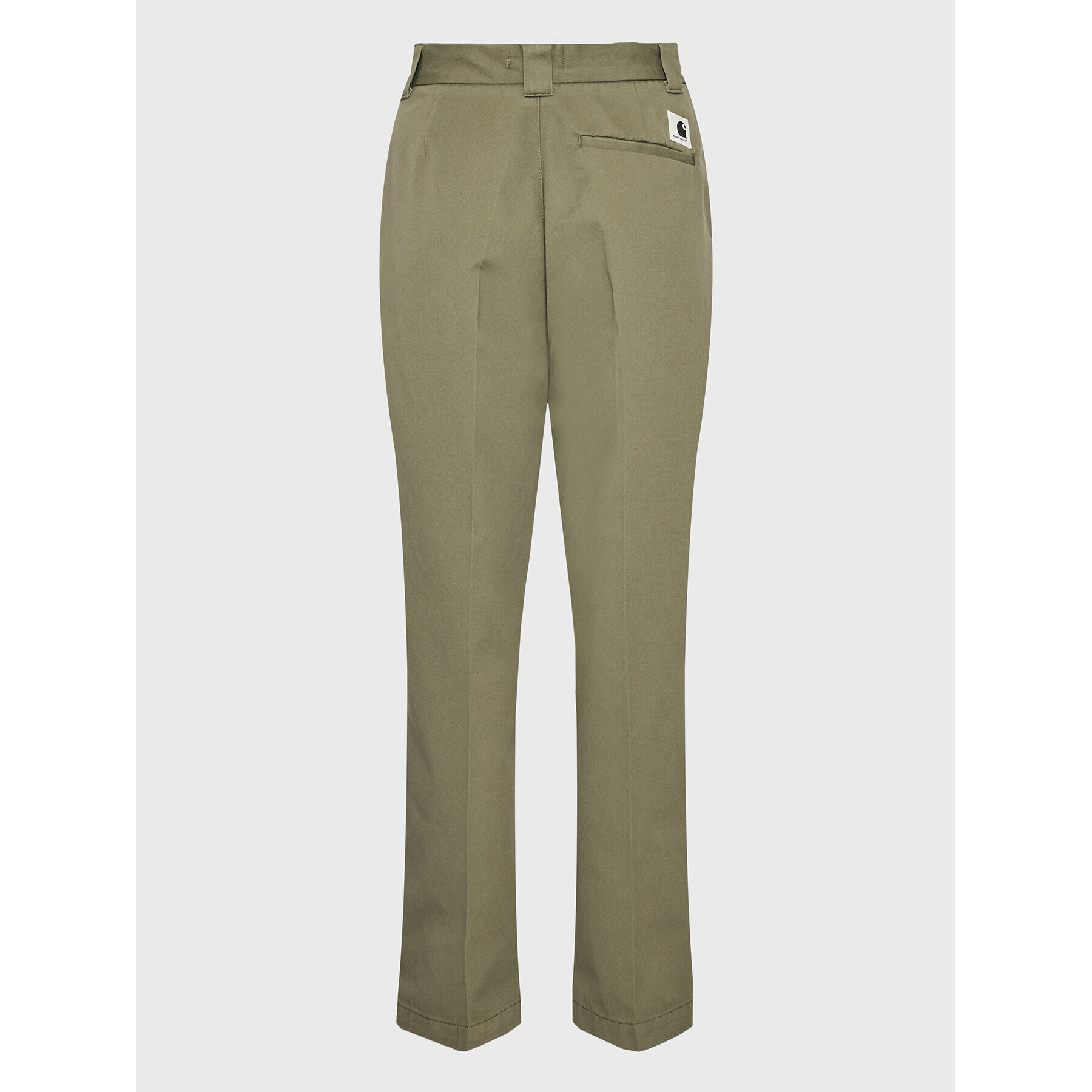 Carhartt WIP Pantaloni din material Tristin I030502 Verde Relaxed Fit - Pled.ro