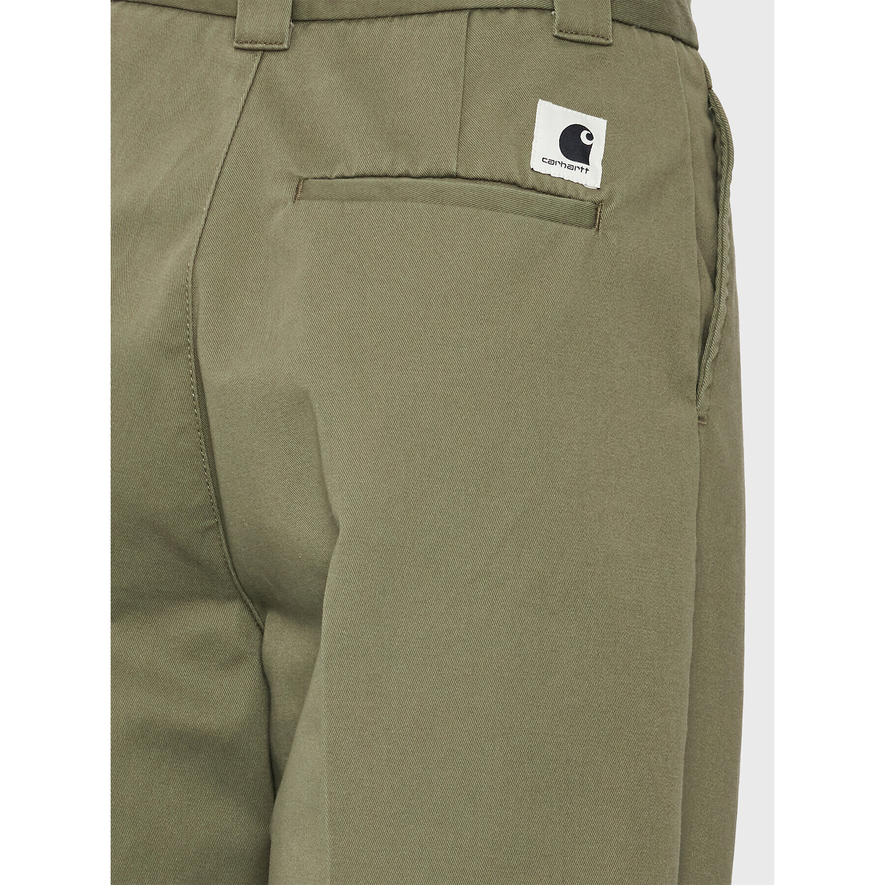 Carhartt WIP Pantaloni din material Tristin I030502 Verde Relaxed Fit - Pled.ro