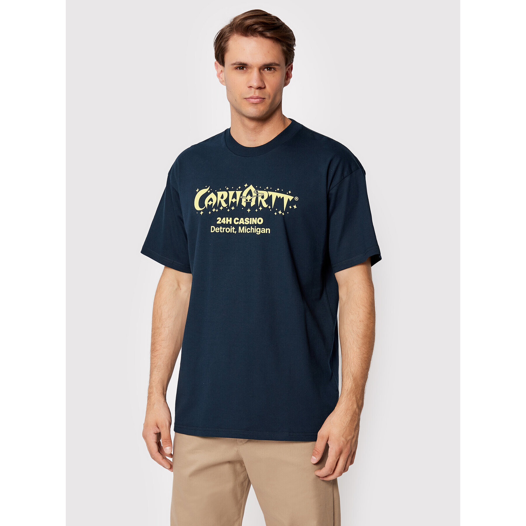 Carhartt WIP Tricou Casino I030171 Bleumarin Loose Fit - Pled.ro