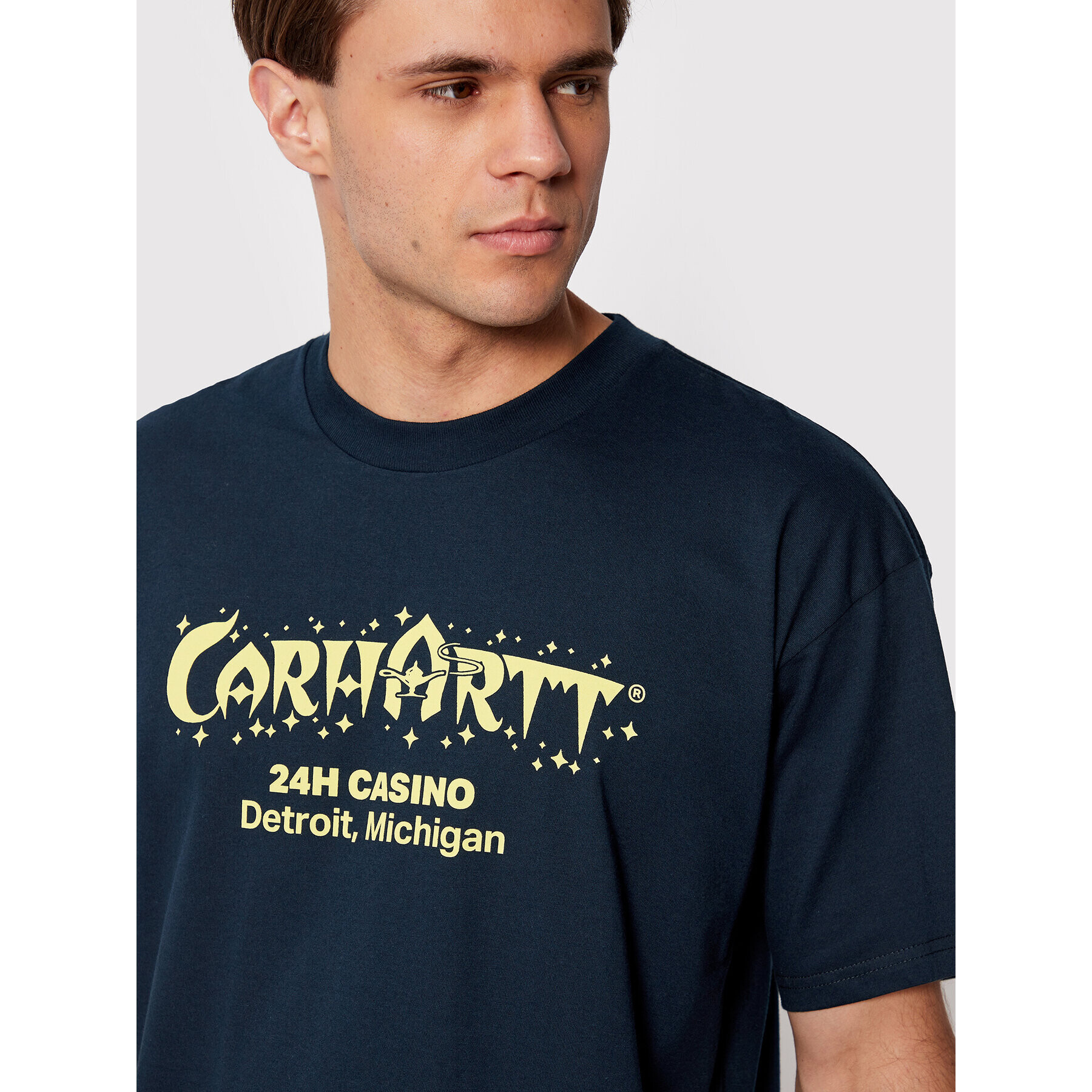 Carhartt WIP Tricou Casino I030171 Bleumarin Loose Fit - Pled.ro