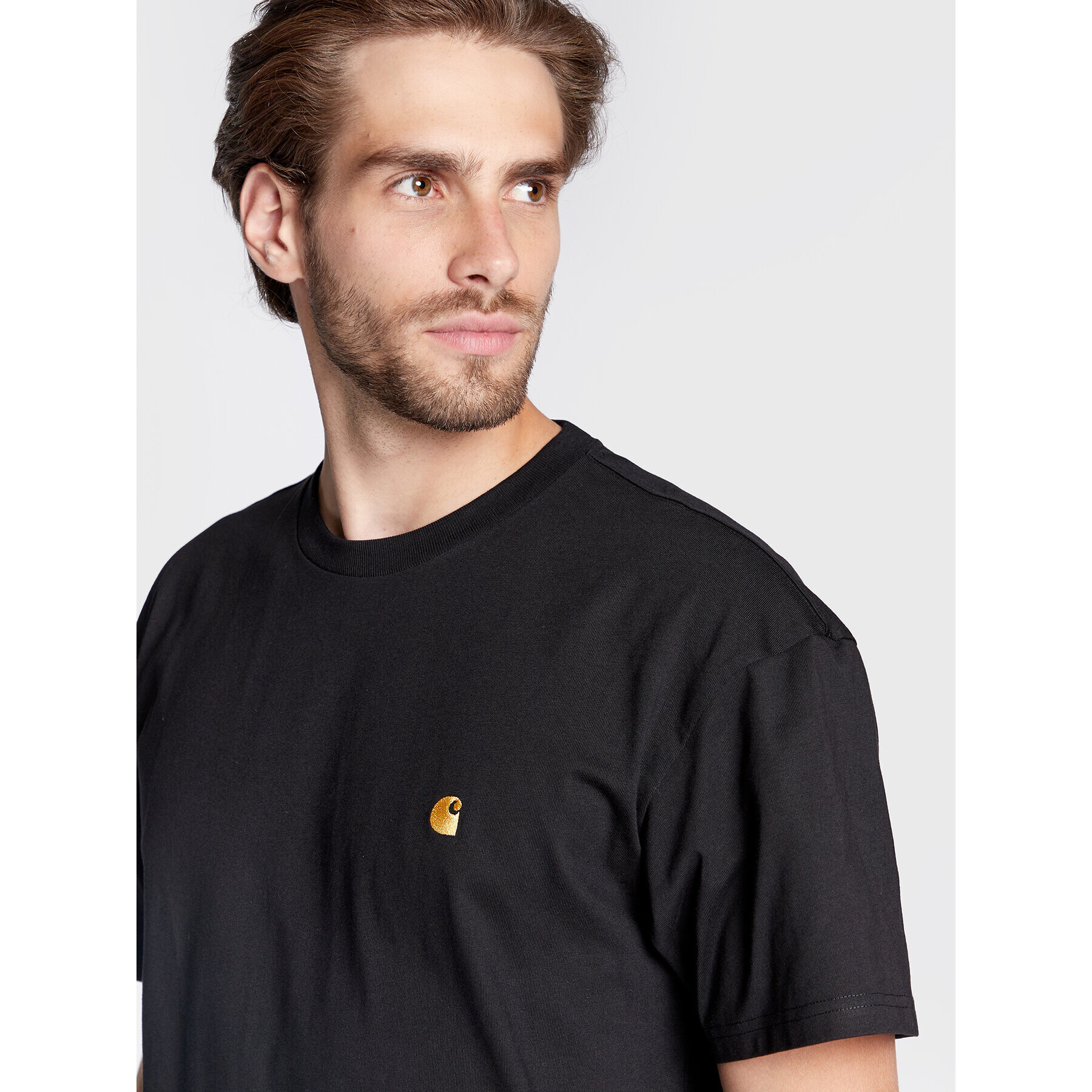 Carhartt WIP Tricou Chase I026391 Negru Regular Fit - Pled.ro