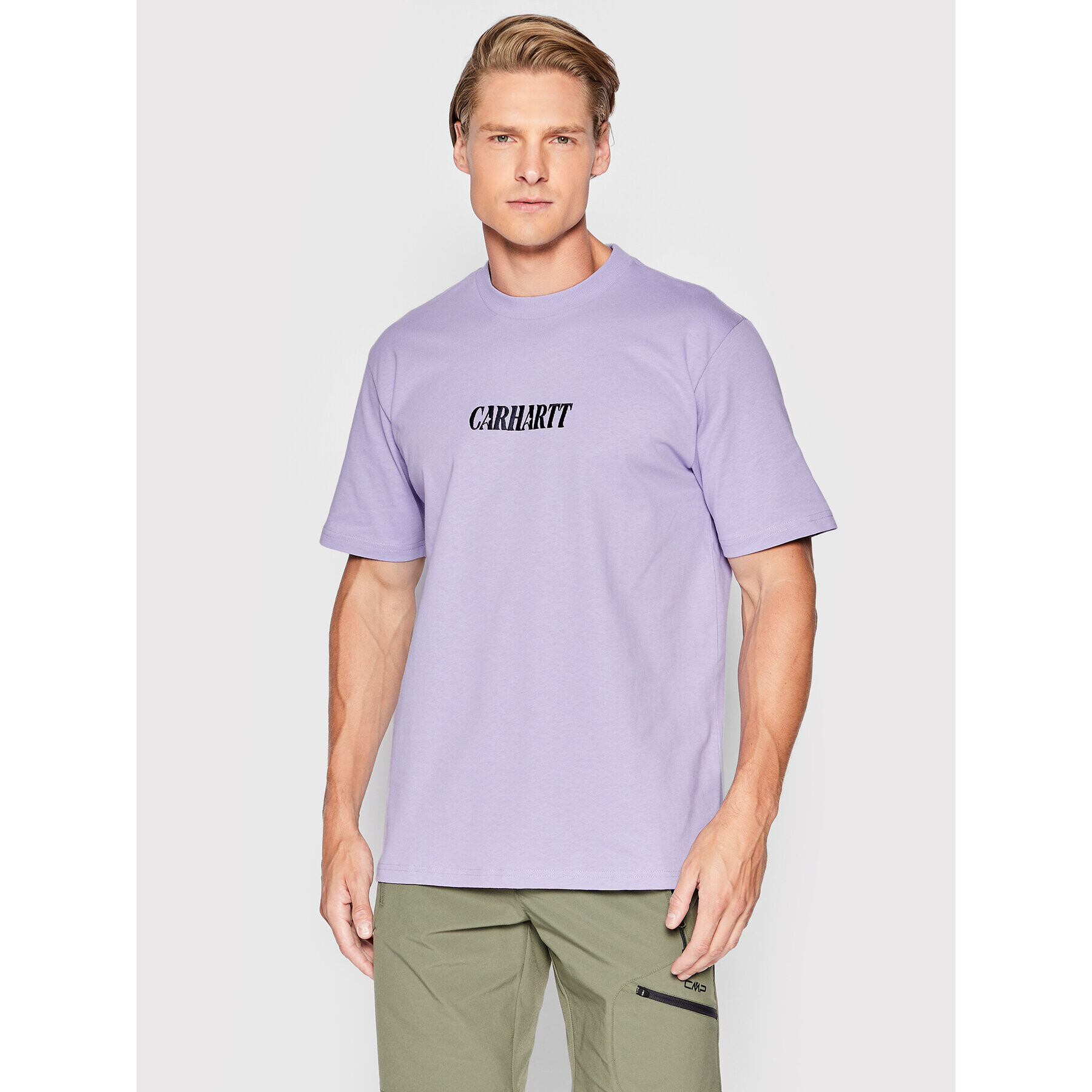 Carhartt WIP Tricou Multi Star Script I030198 Violet Regular Fit - Pled.ro