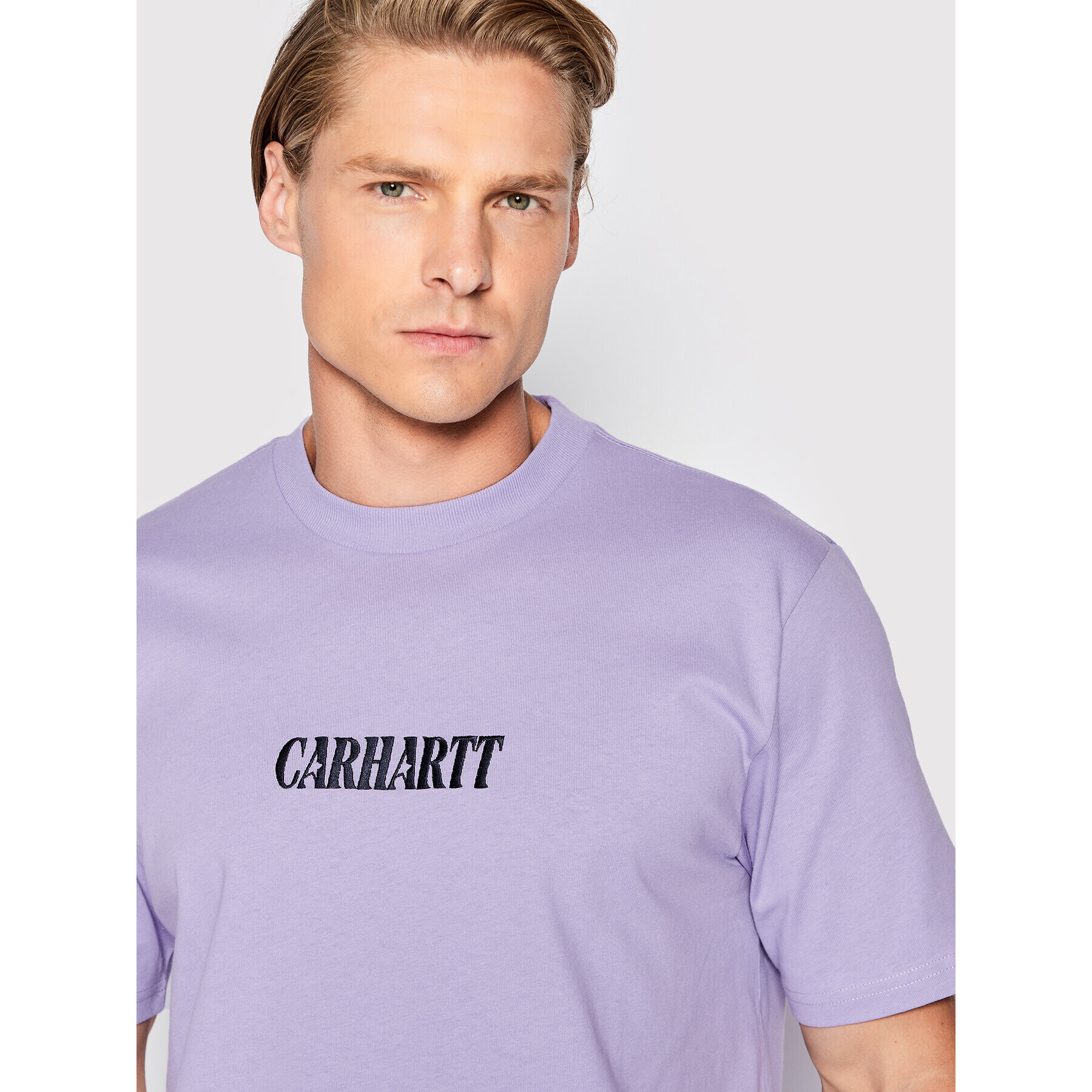 Carhartt WIP Tricou Multi Star Script I030198 Violet Regular Fit - Pled.ro