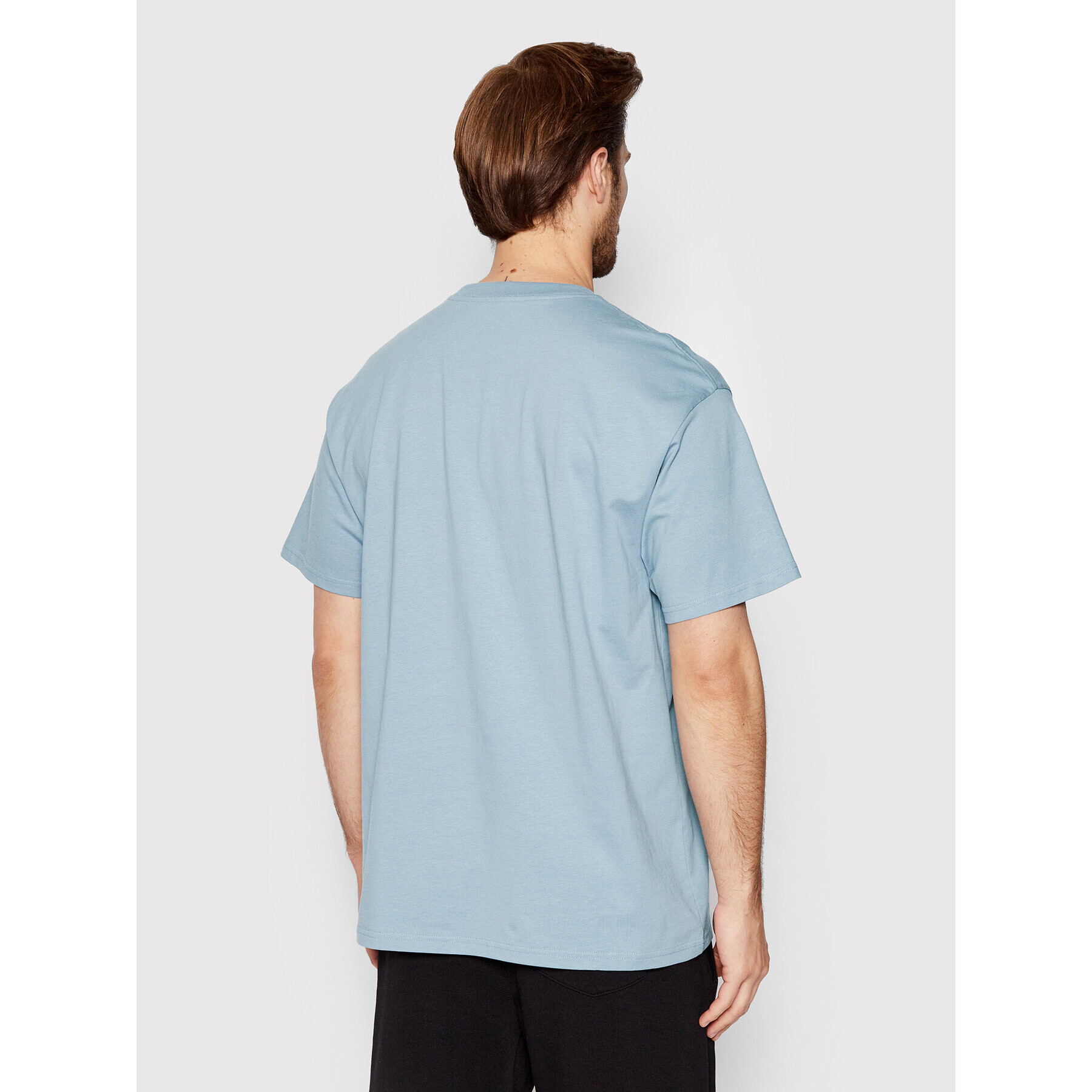 Carhartt WIP Tricou Sript Embroidery I025778 Albastru Loose Fit - Pled.ro