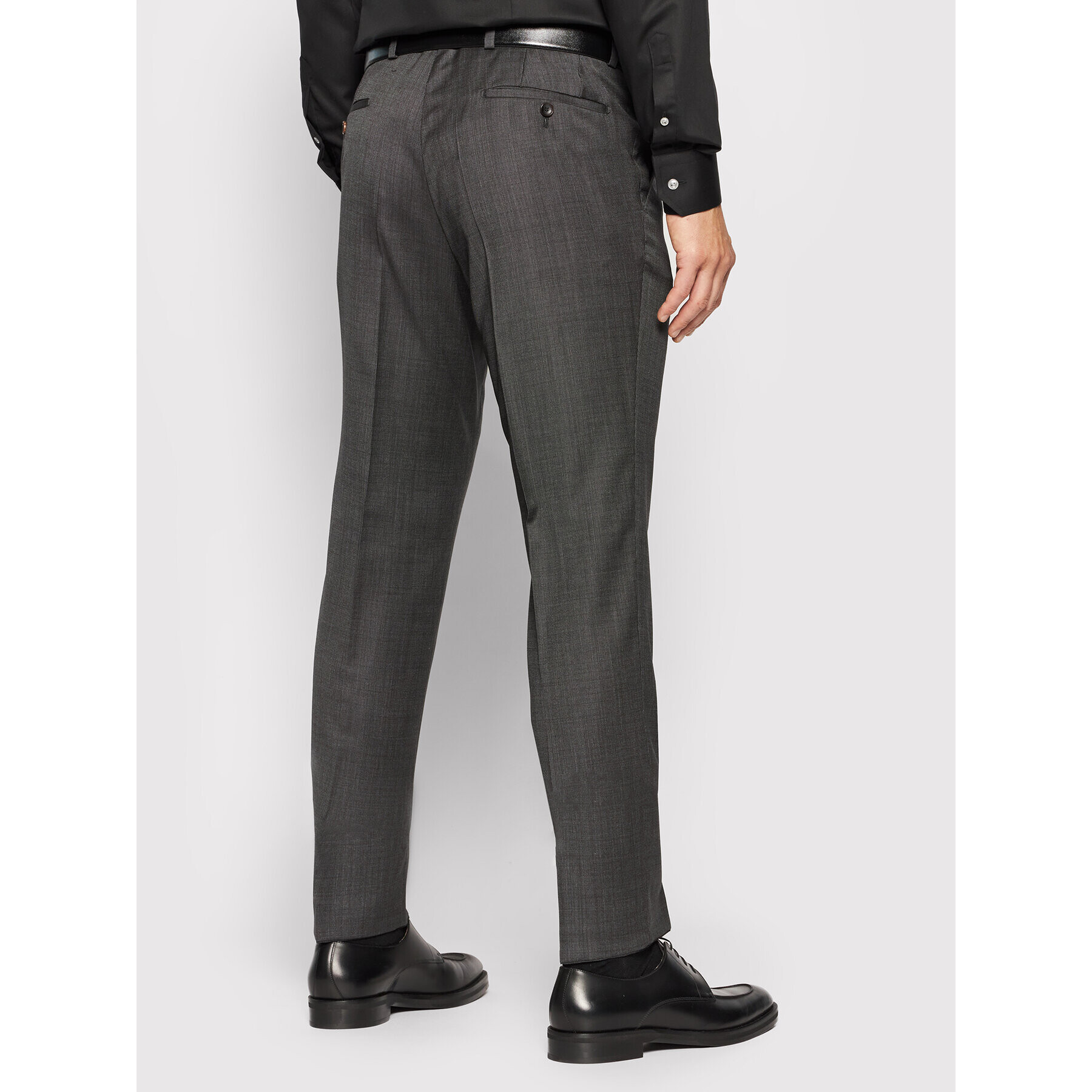 Carl Gross Pantaloni de costum Cg Flann 061S0-70 Gri Regular Fit - Pled.ro