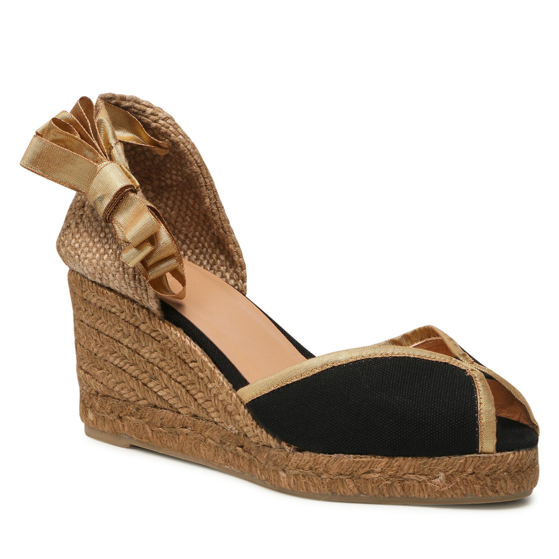 Castañer Espadrile Bendra T/6/001 022650-100 Negru - Pled.ro