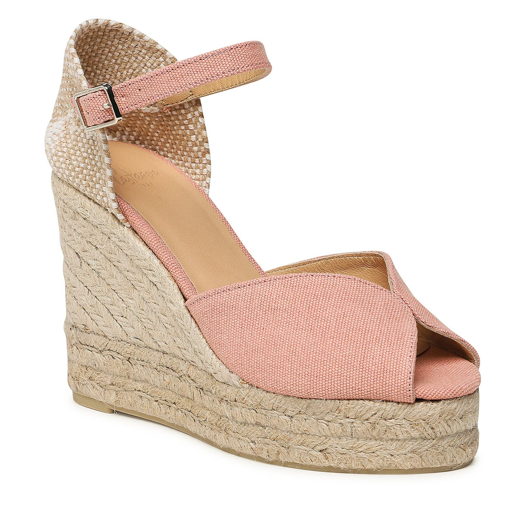 Castañer Espadrile Bianca/8ed/002 022235-817 Roz - Pled.ro