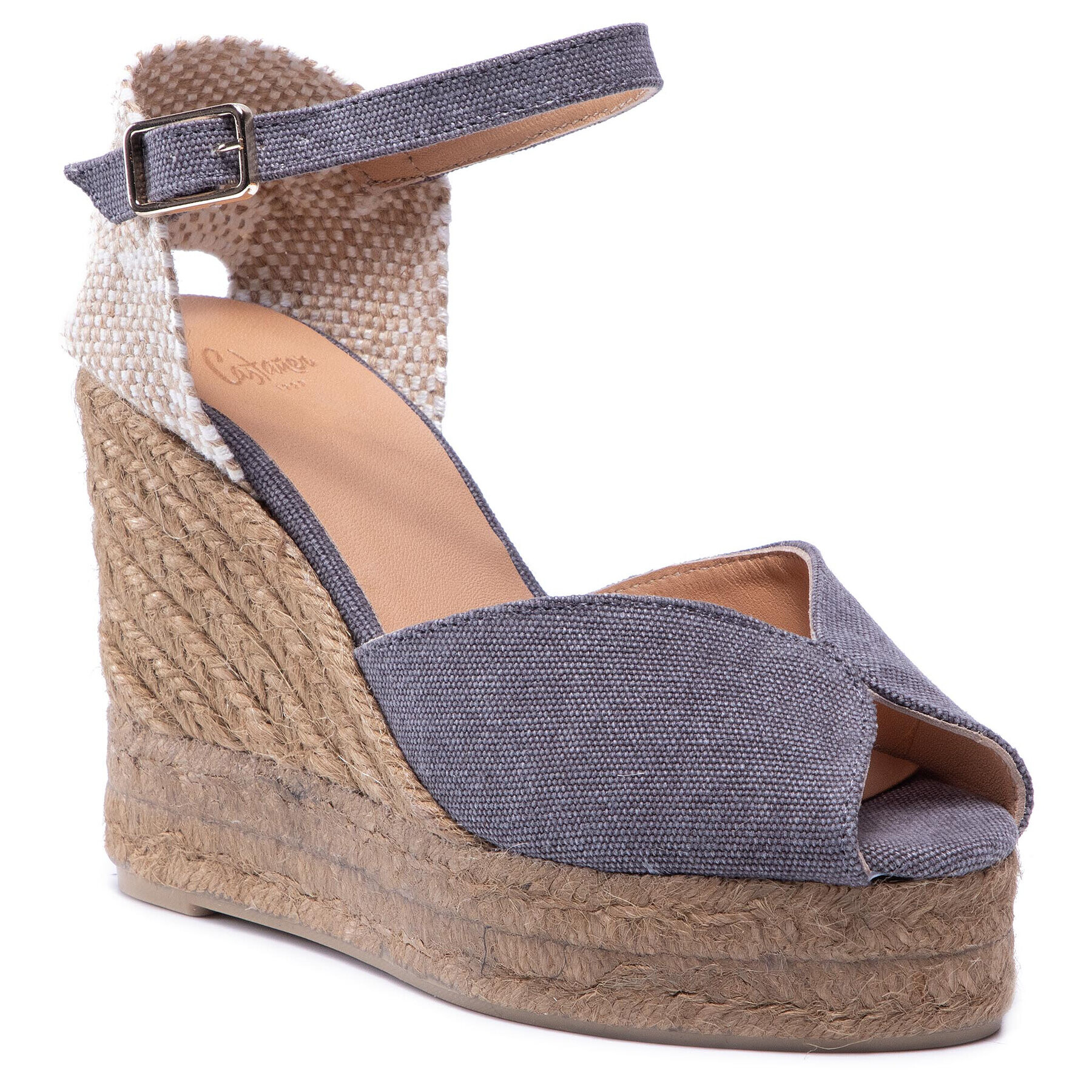 Castañer Espadrile Bianca T/8ED/002 Gri - Pled.ro