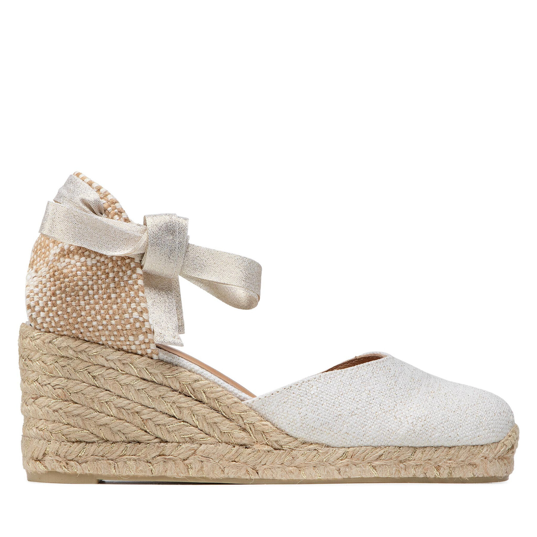 Castañer Espadrile Carina/6/032 021769-4078 Alb - Pled.ro