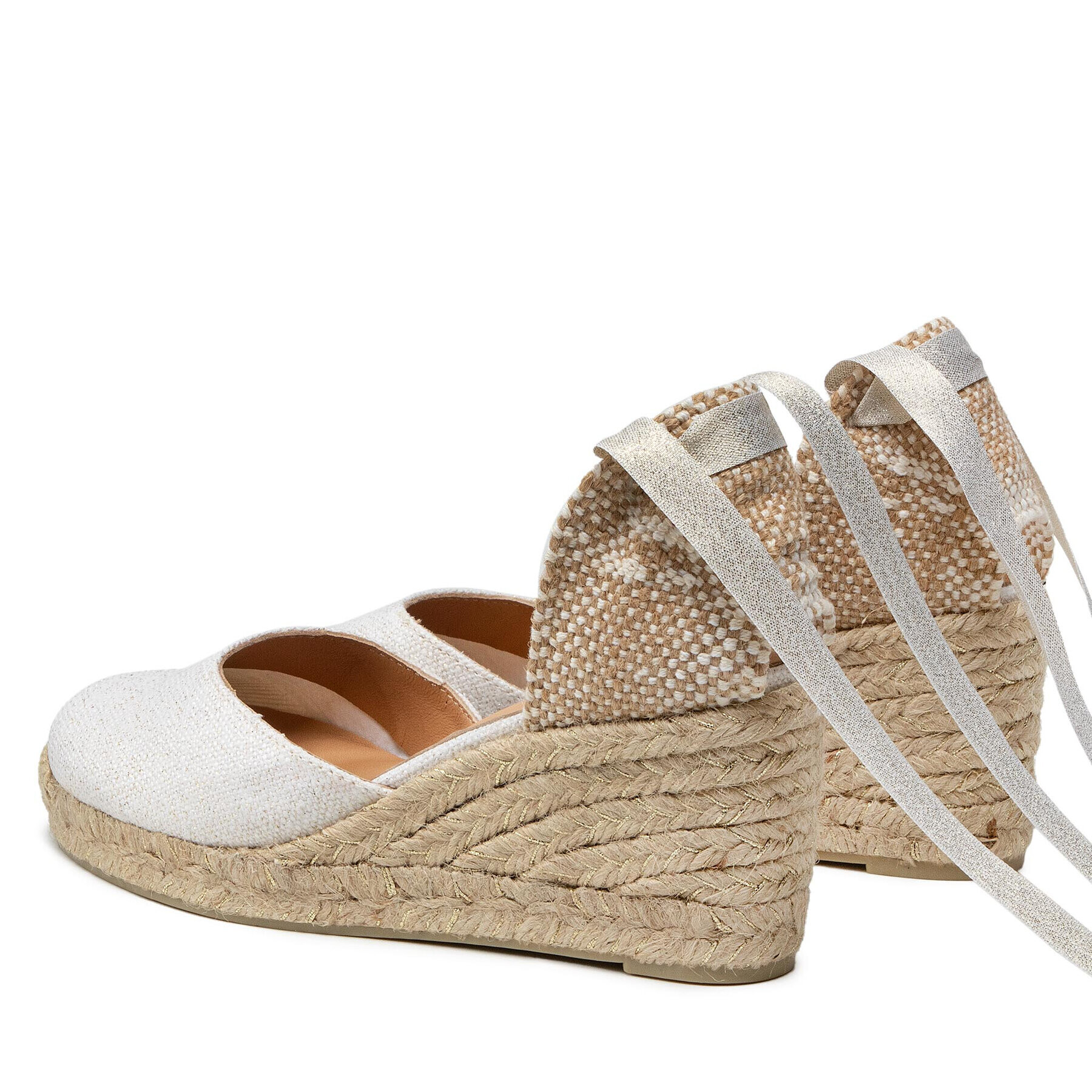 Castañer Espadrile Carina/6/032 021769-4078 Alb - Pled.ro