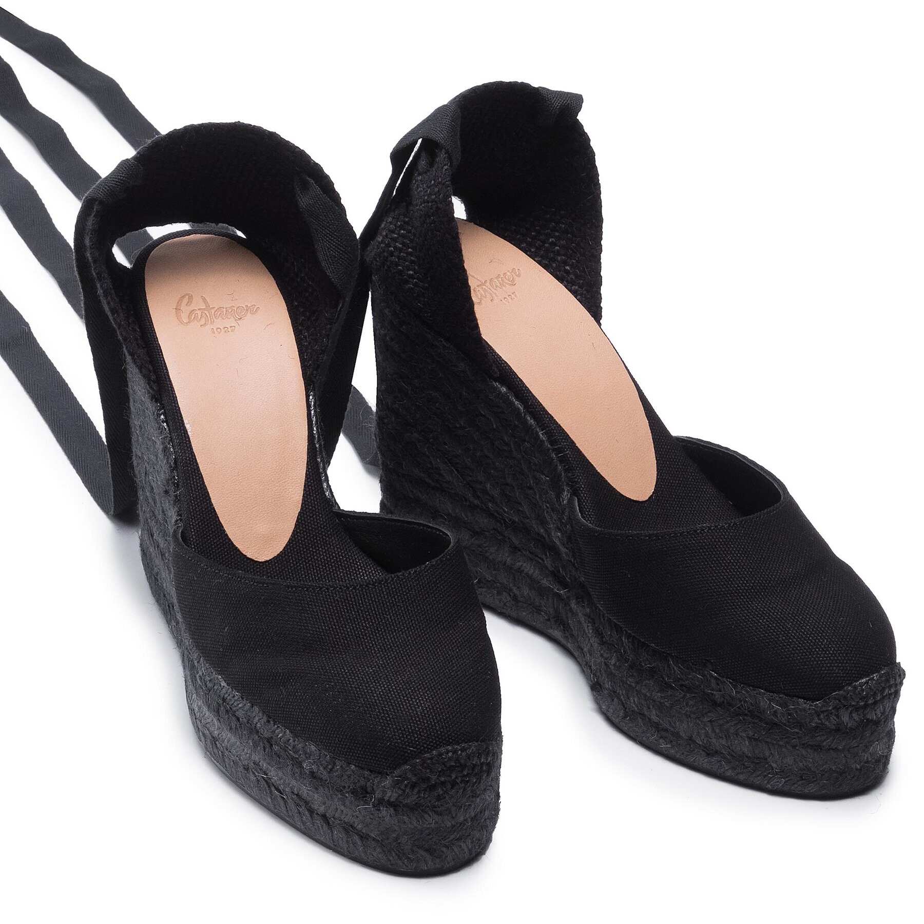 Castañer Espadrile Carina C/8ED/001 020966-100 Negru - Pled.ro