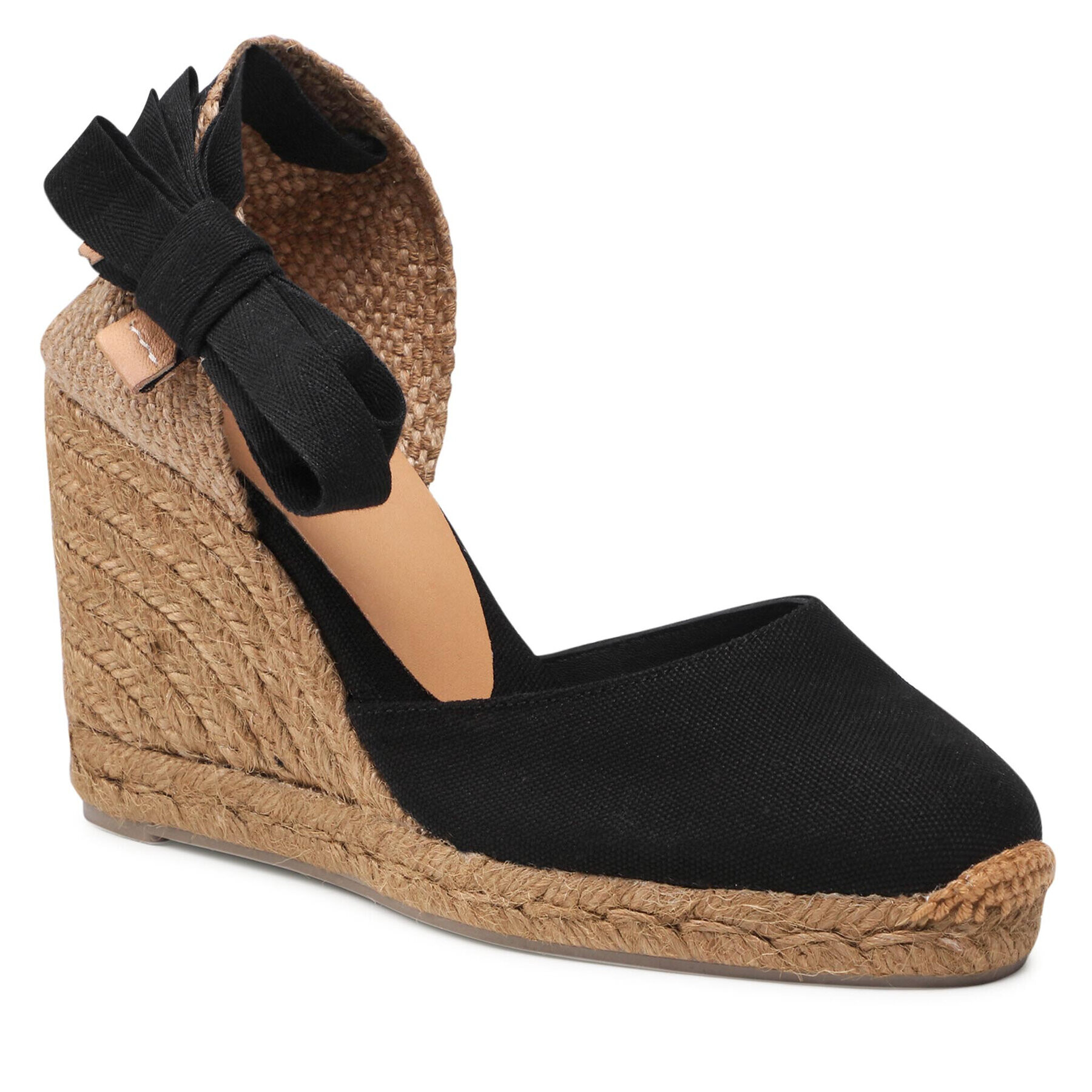 Castañer Espadrile Carina T/8/001 021455-100 Negru - Pled.ro