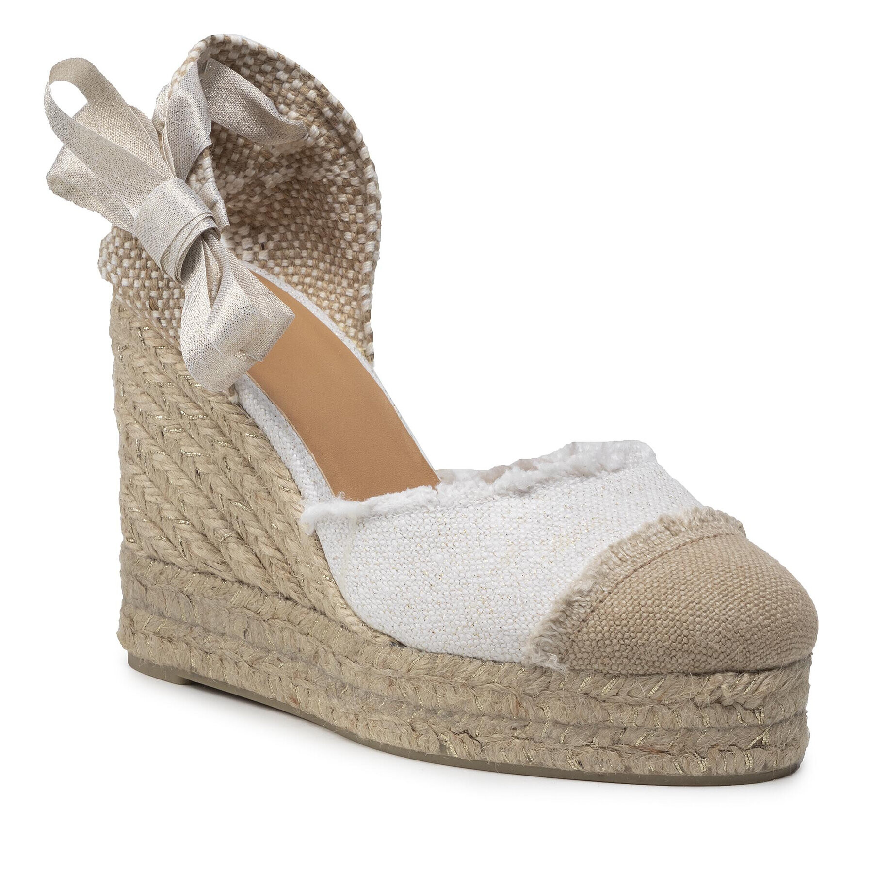 Castañer Espadrile Catalina/8ED/032 022754-4078 Alb - Pled.ro