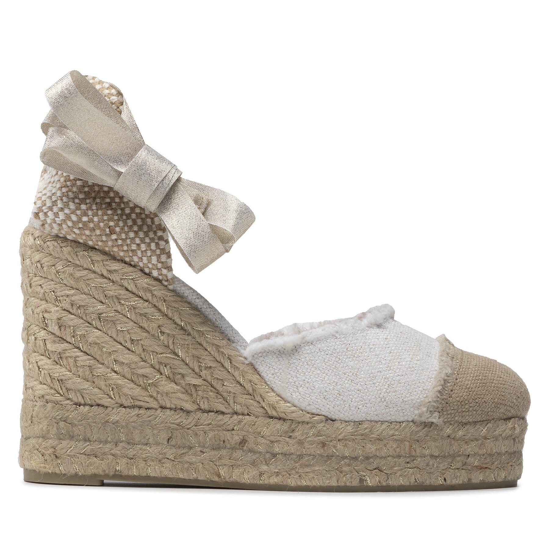 Castañer Espadrile Catalina/8ED/032 022754-4078 Alb - Pled.ro