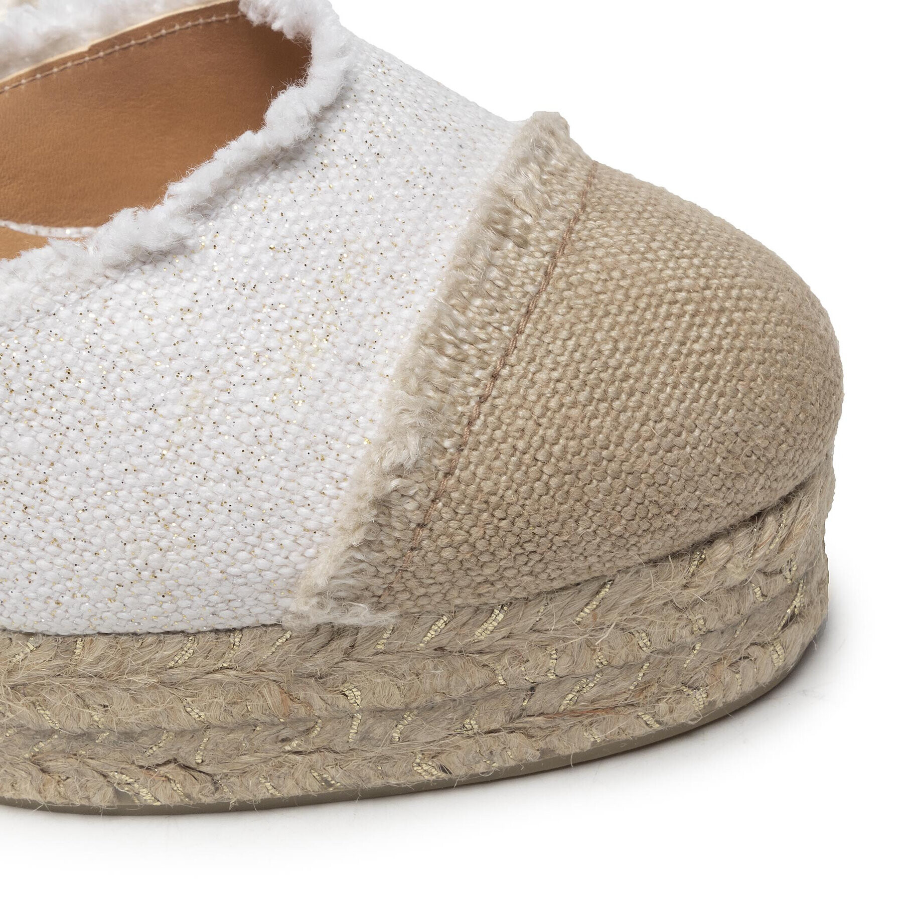 Castañer Espadrile Catalina/8ED/032 022754-4078 Alb - Pled.ro