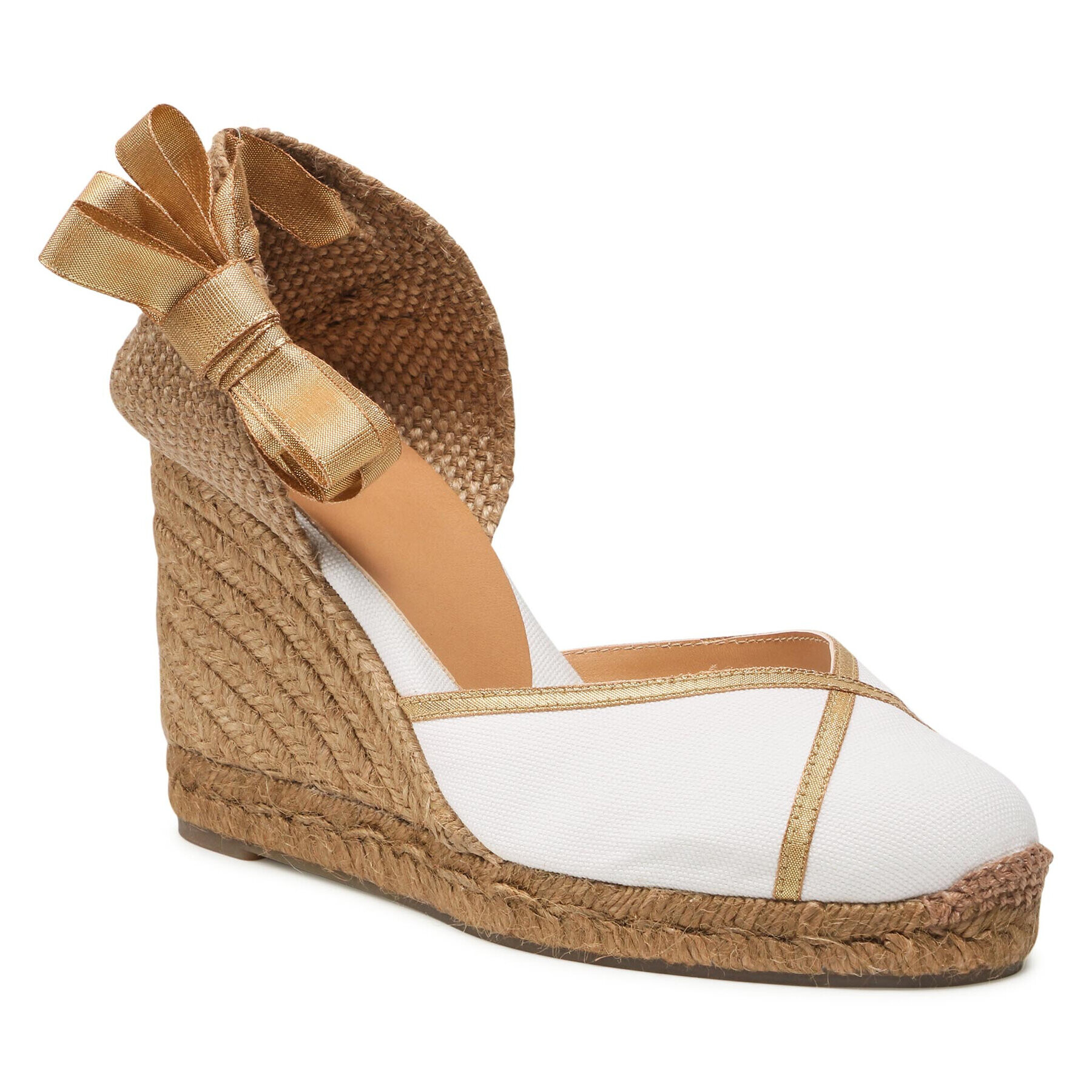 Castañer Espadrile Celia T/8/001 022648-200 Alb - Pled.ro