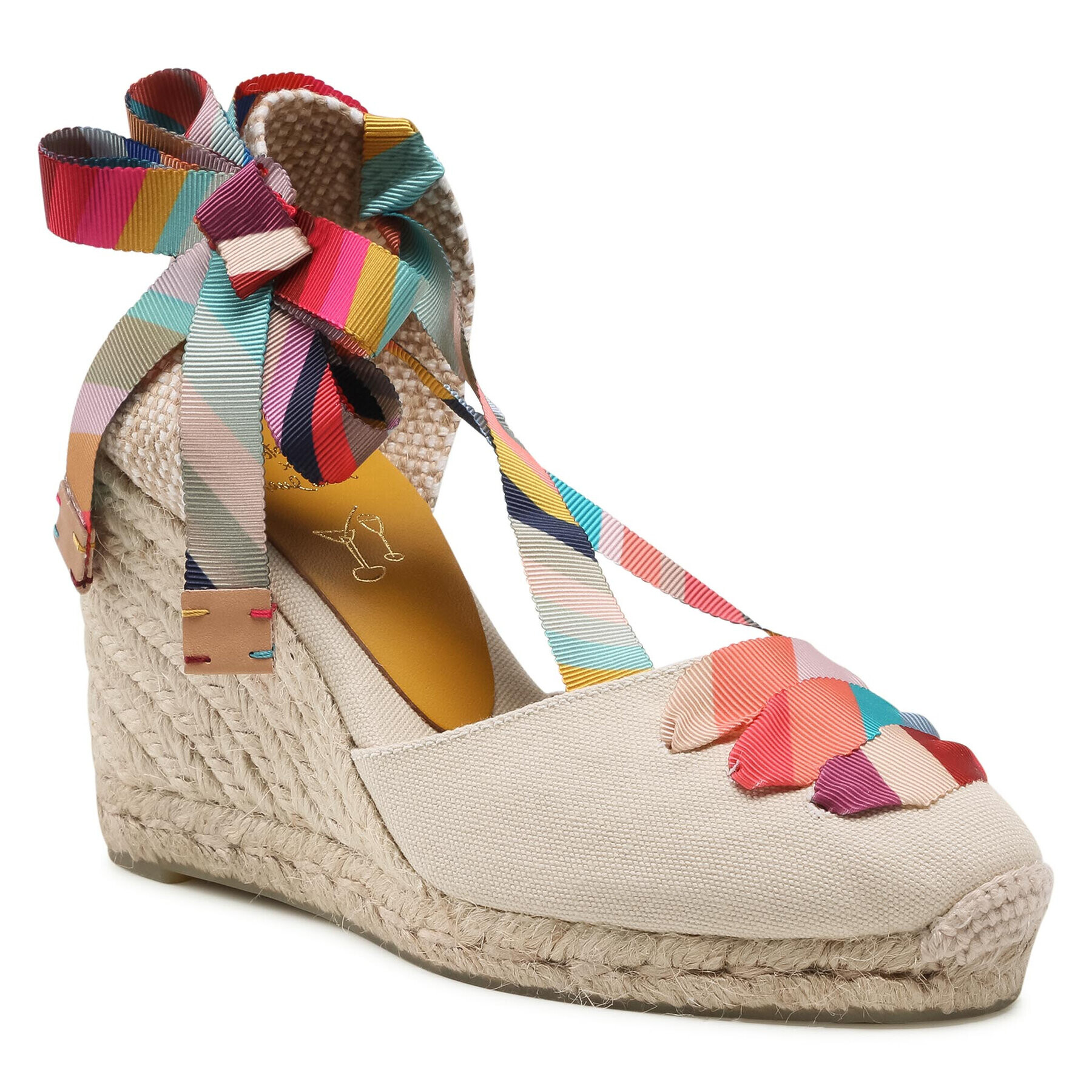 Castañer Espadrile Coralia PS/8/001 22349203 Bej - Pled.ro