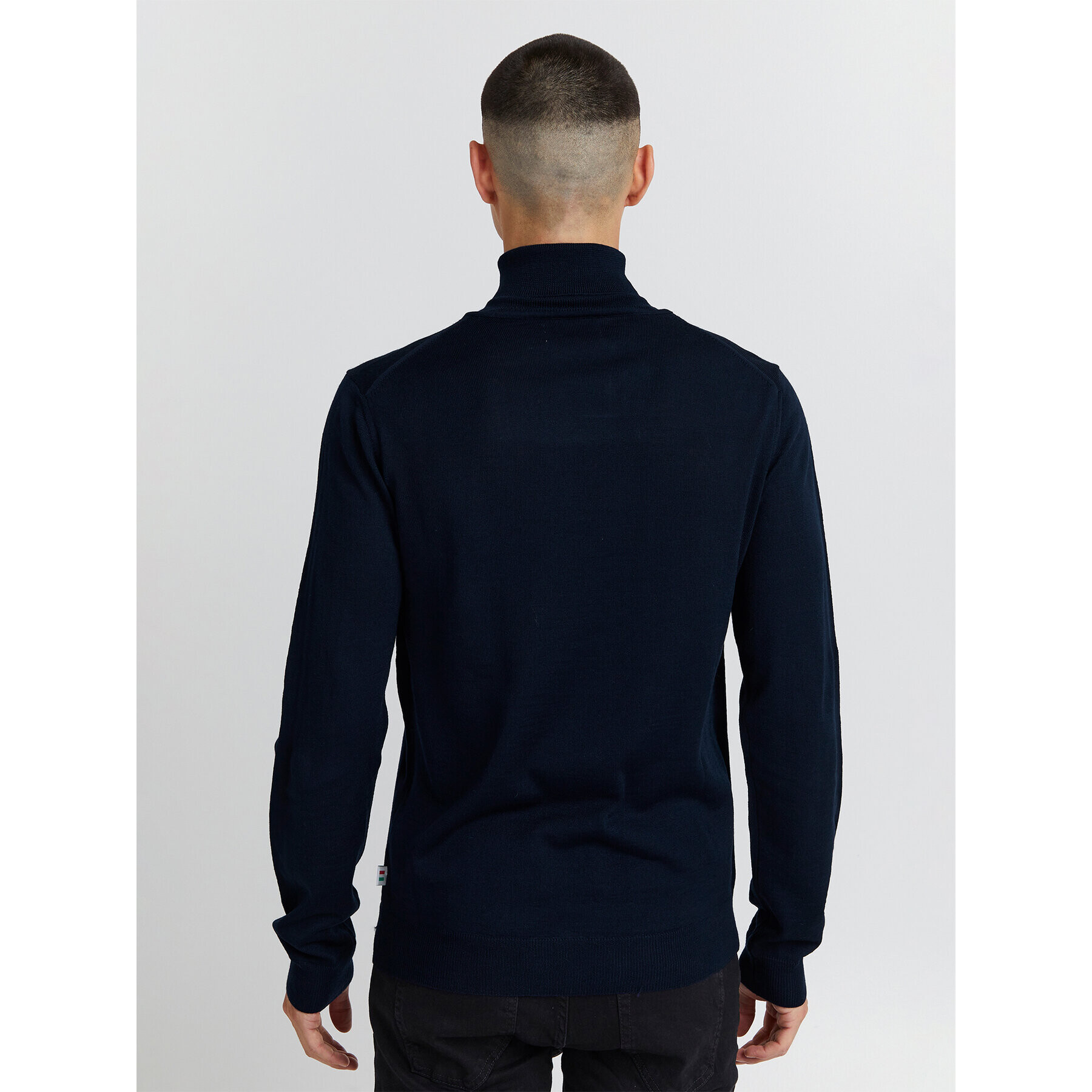 Casual Friday Bluză cu gât 501483 Bleumarin Regular Fit - Pled.ro