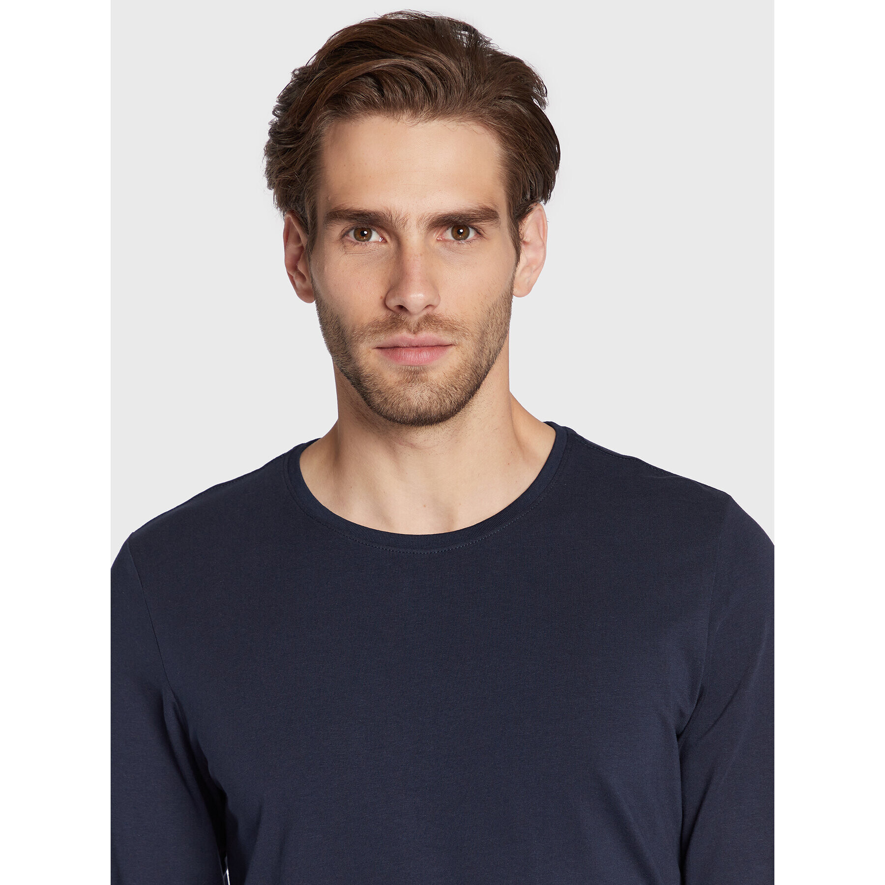 Casual Friday Longsleeve Theo 20503726 Bleumarin Slim Fit - Pled.ro