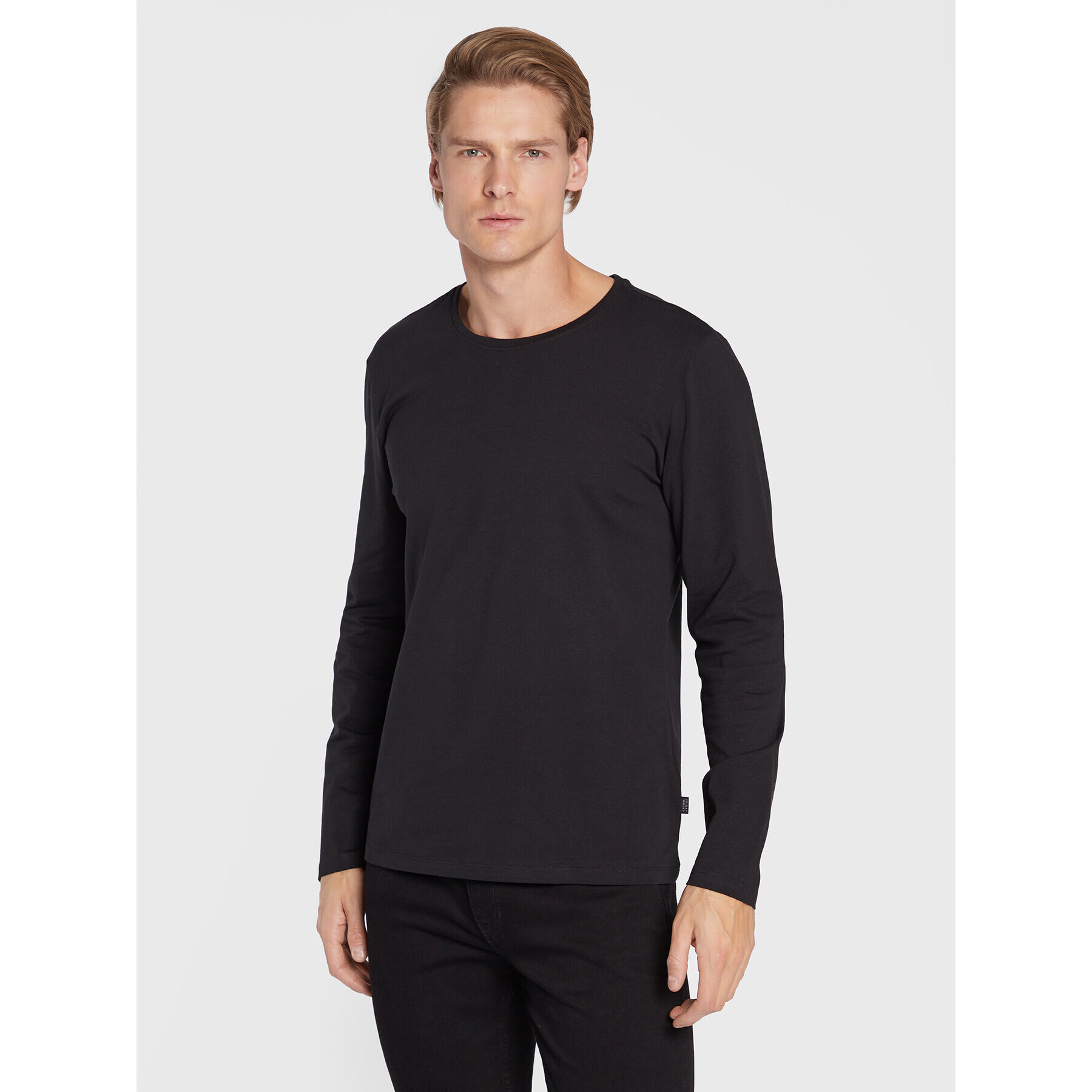 Casual Friday Longsleeve Theo 20503726 Negru Slim Fit - Pled.ro