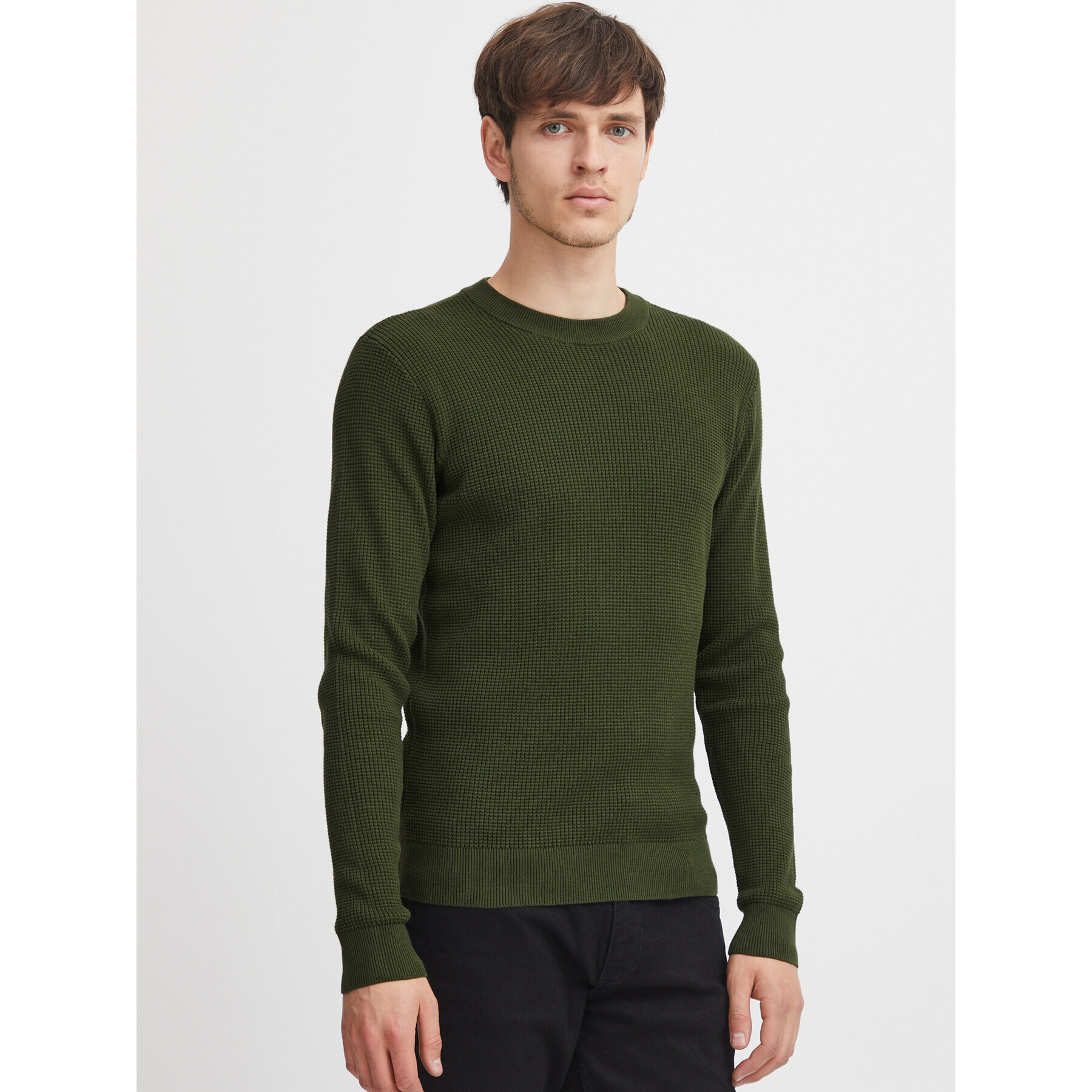 Casual Friday Pulover 20504787 Verde Slim Fit - Pled.ro