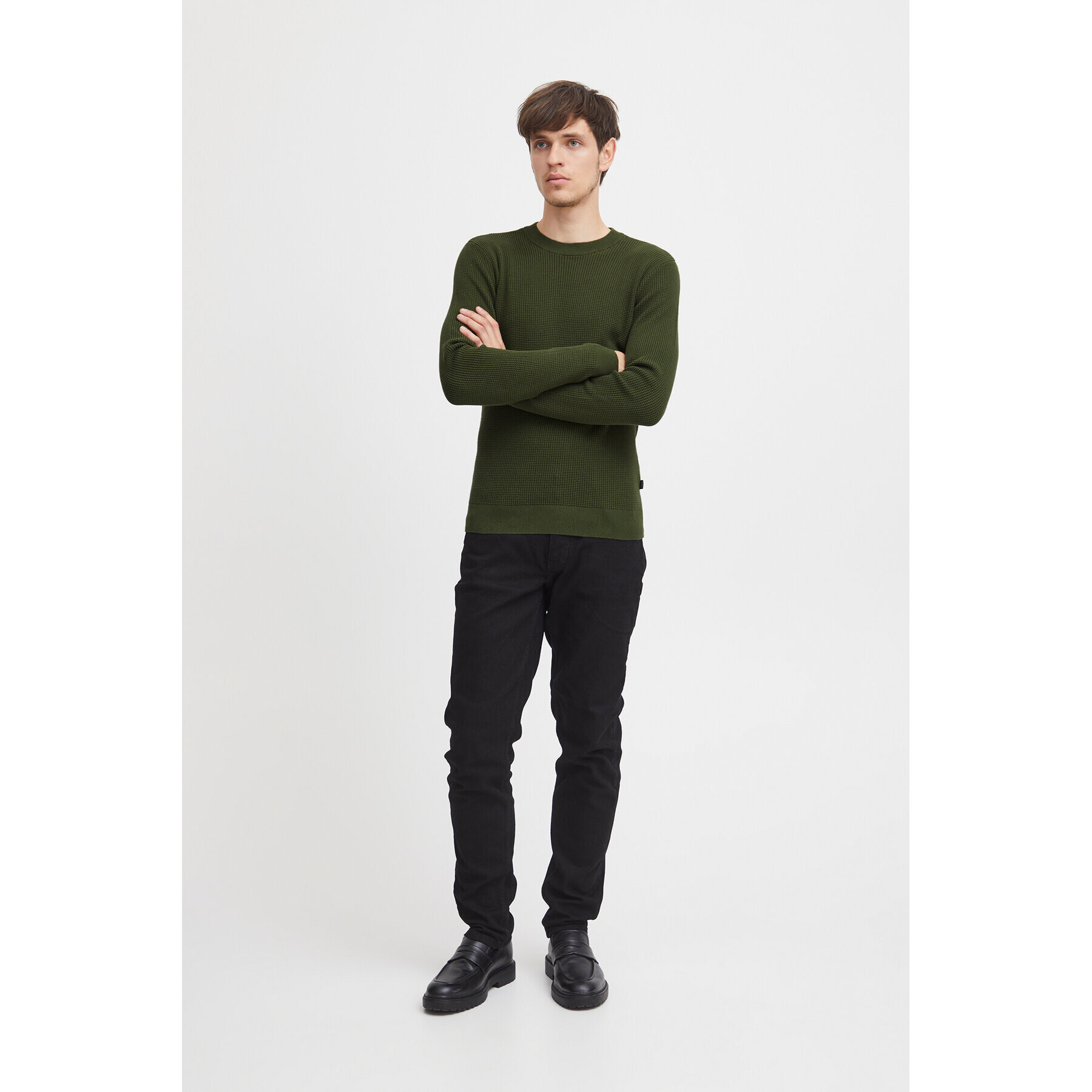 Casual Friday Pulover 20504787 Verde Slim Fit - Pled.ro