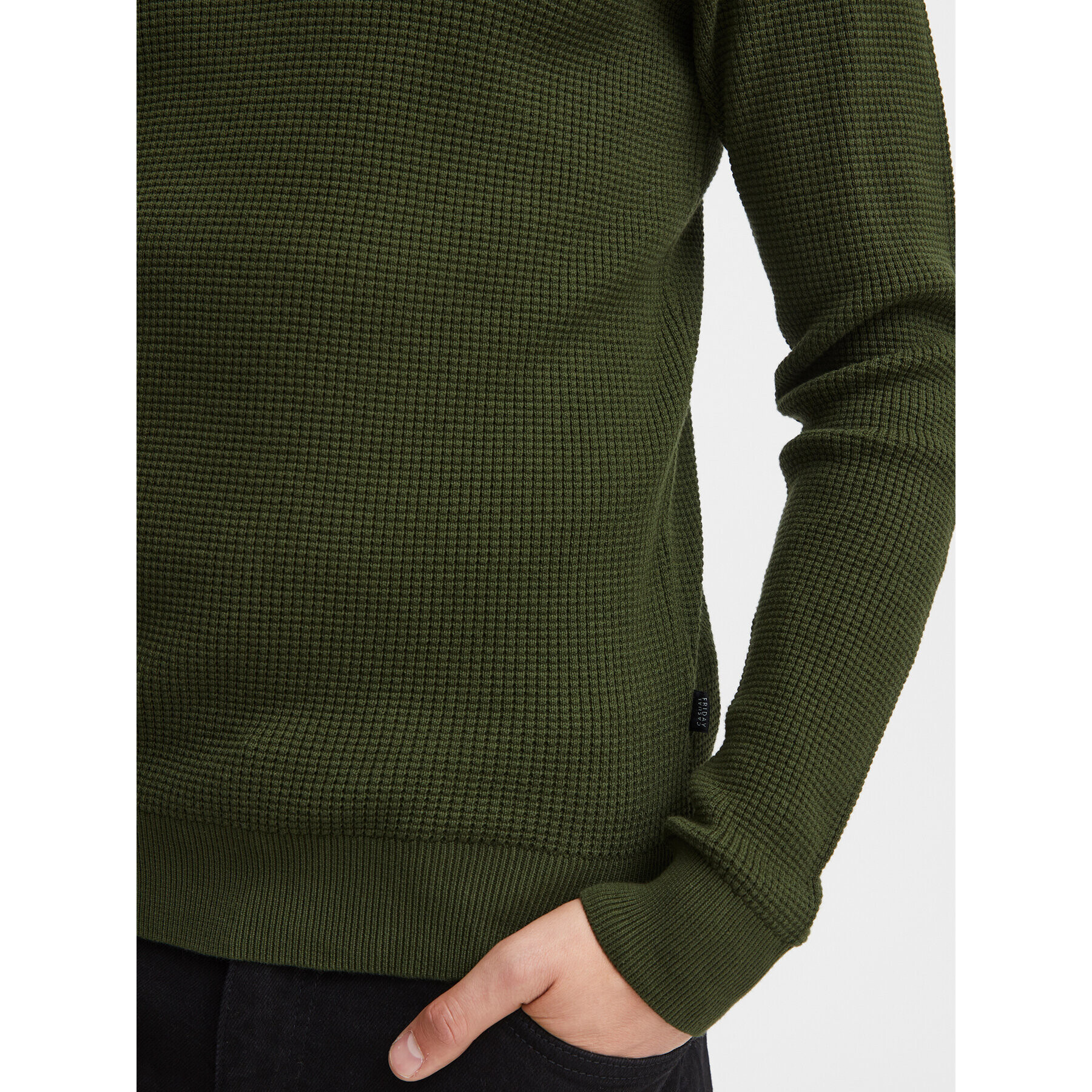 Casual Friday Pulover 20504787 Verde Slim Fit - Pled.ro