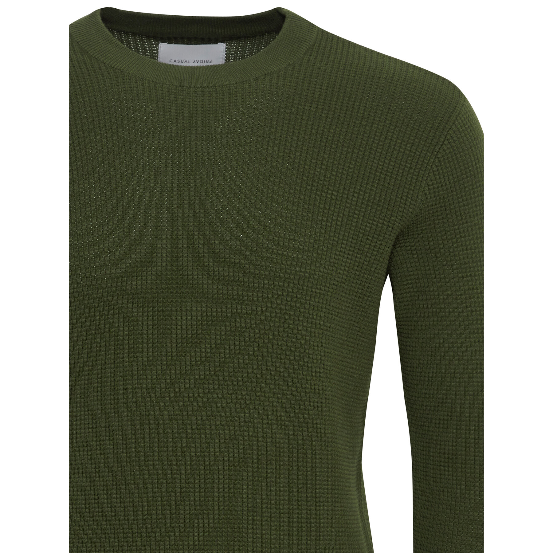 Casual Friday Pulover 20504787 Verde Slim Fit - Pled.ro