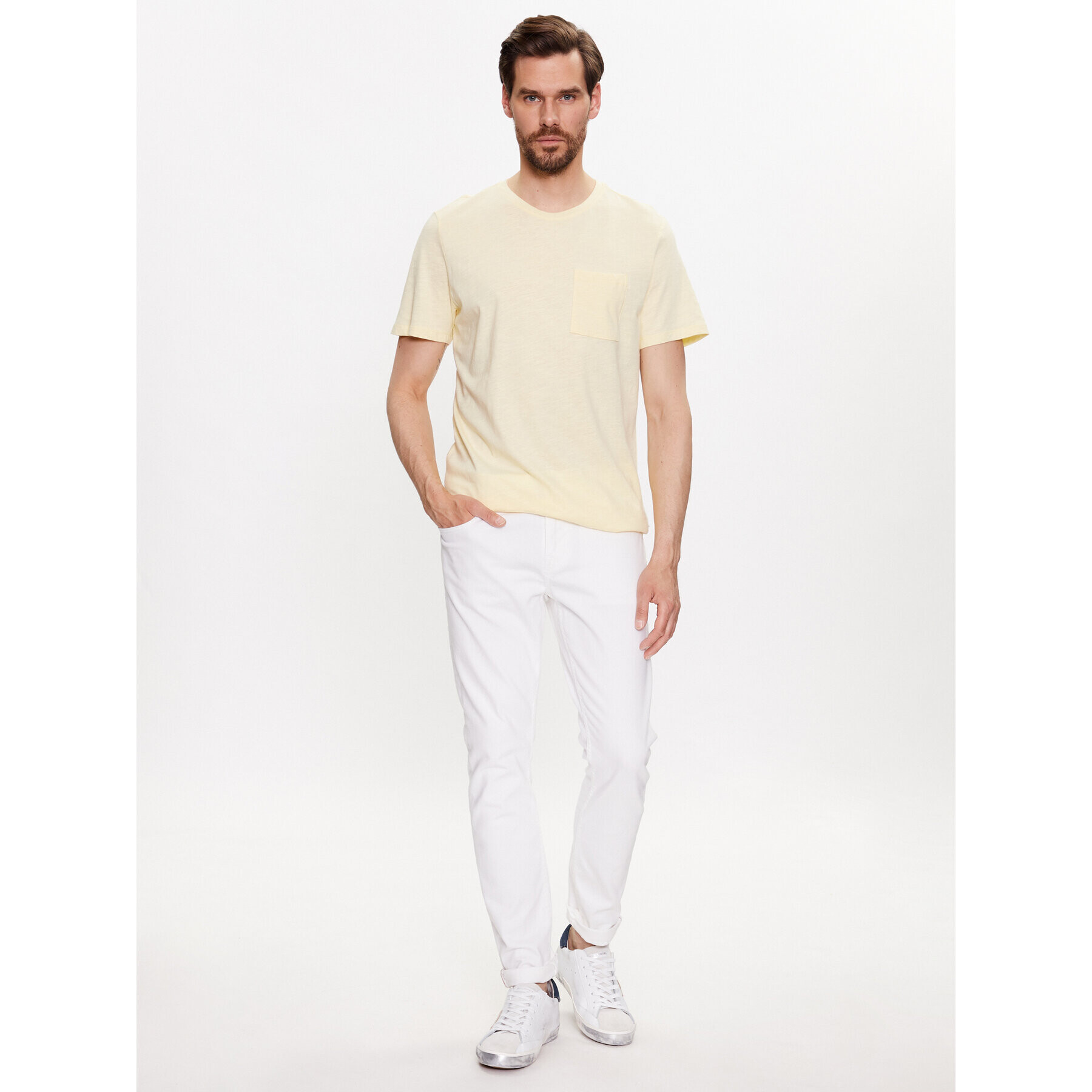 Casual Friday Tricou 20504283 Galben Regular Fit - Pled.ro