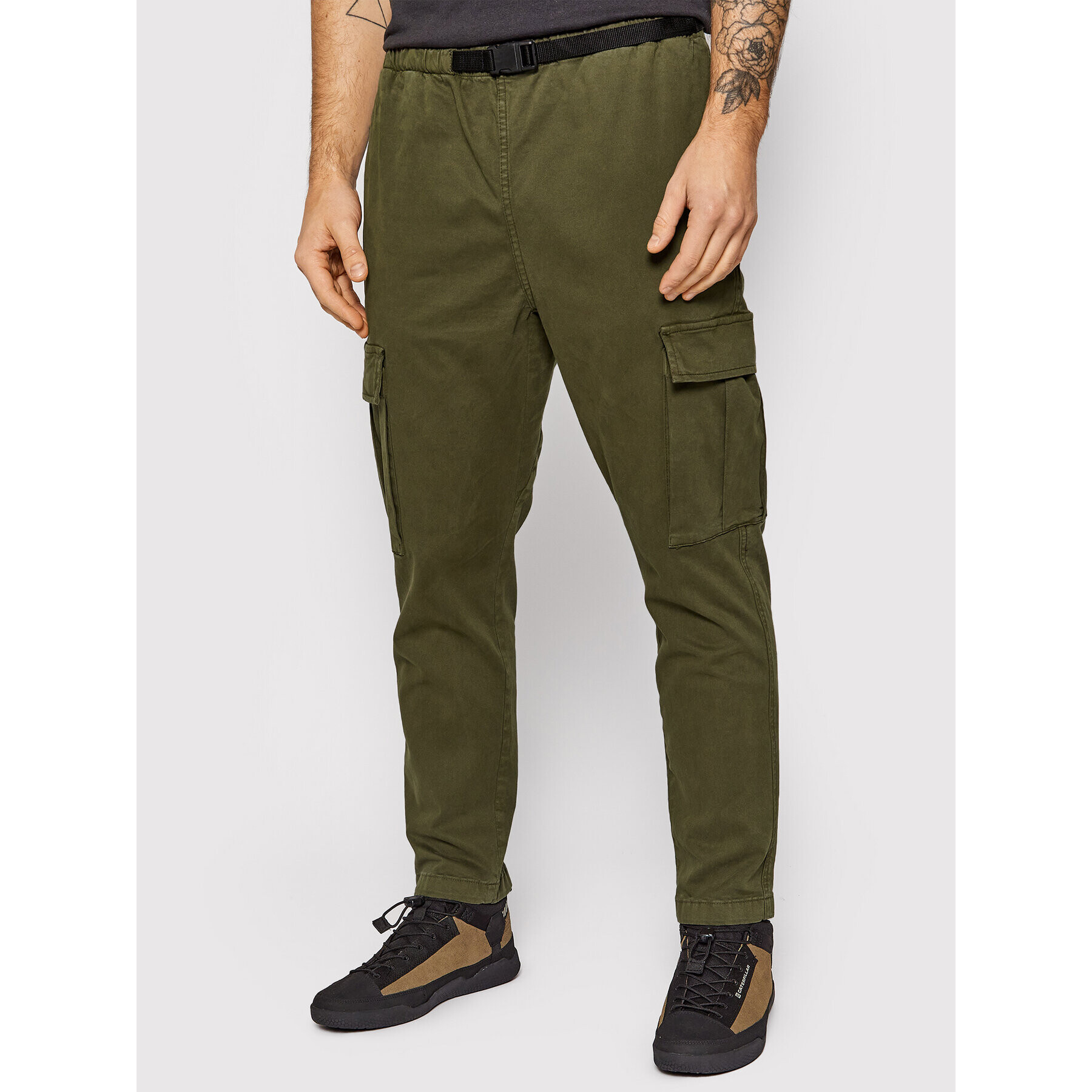 CATerpillar Pantaloni din material 2810309 Verde Relaxed Fit - Pled.ro