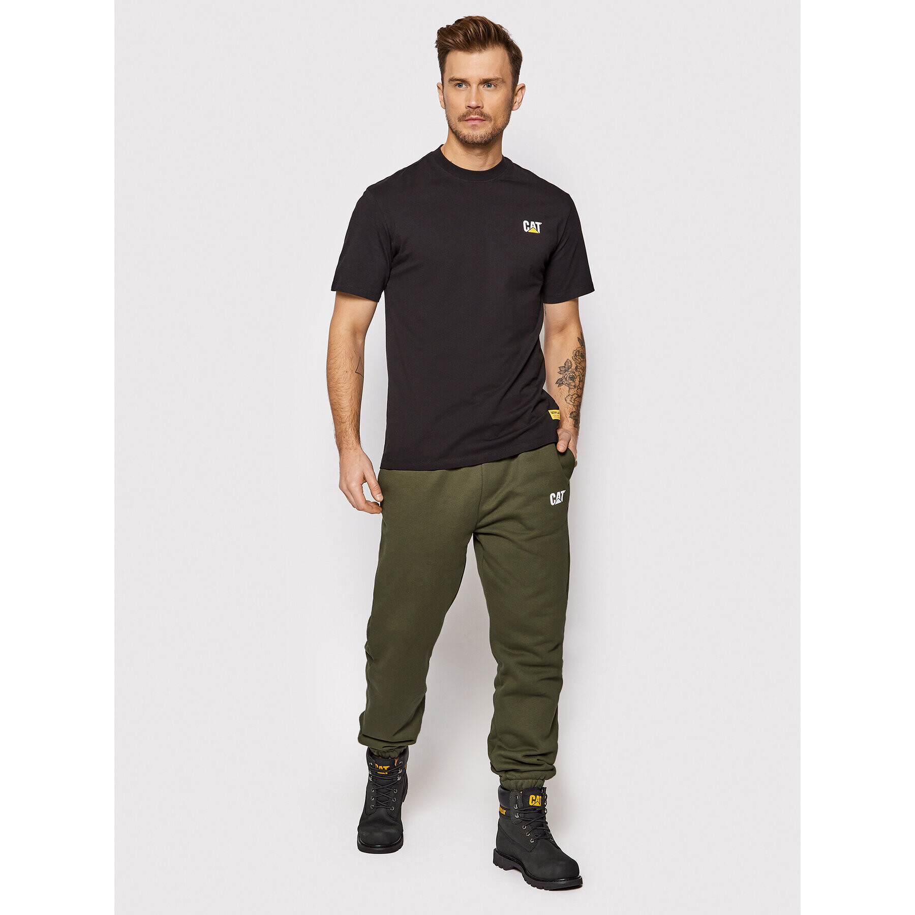 CATerpillar Pantaloni trening 2810307 Verde Regular Fit - Pled.ro