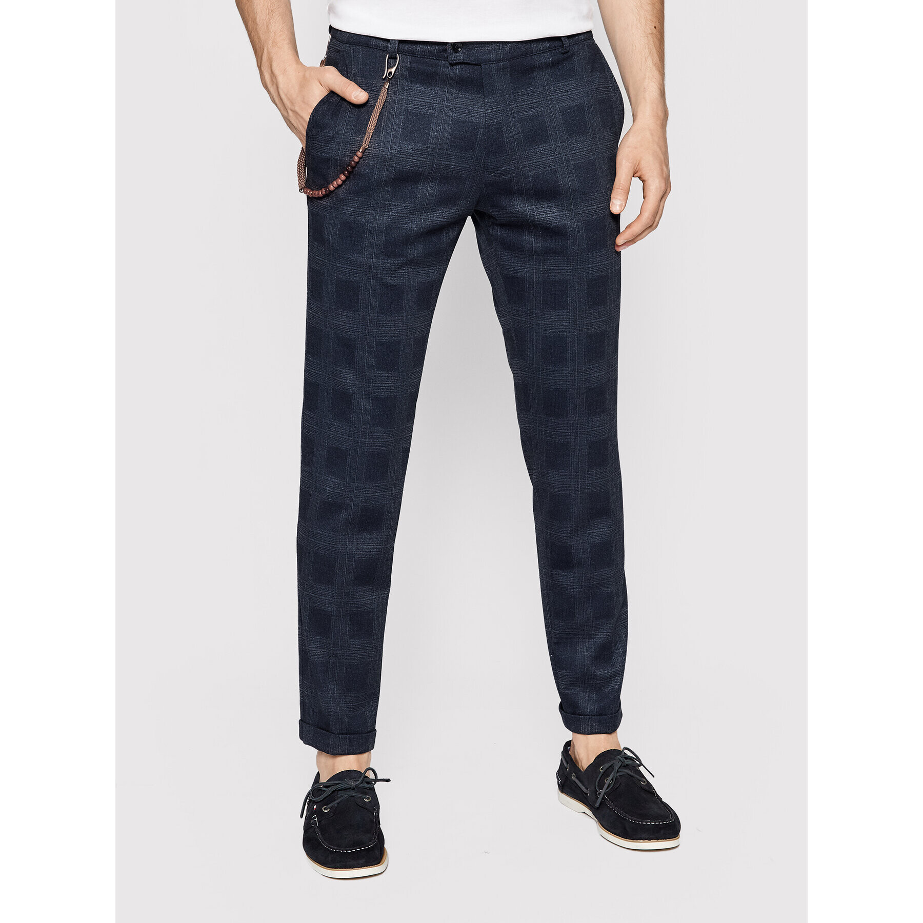 CG - CLUB of GENTS Pantaloni din material 239333-004 Bleumarin Slim Fit - Pled.ro