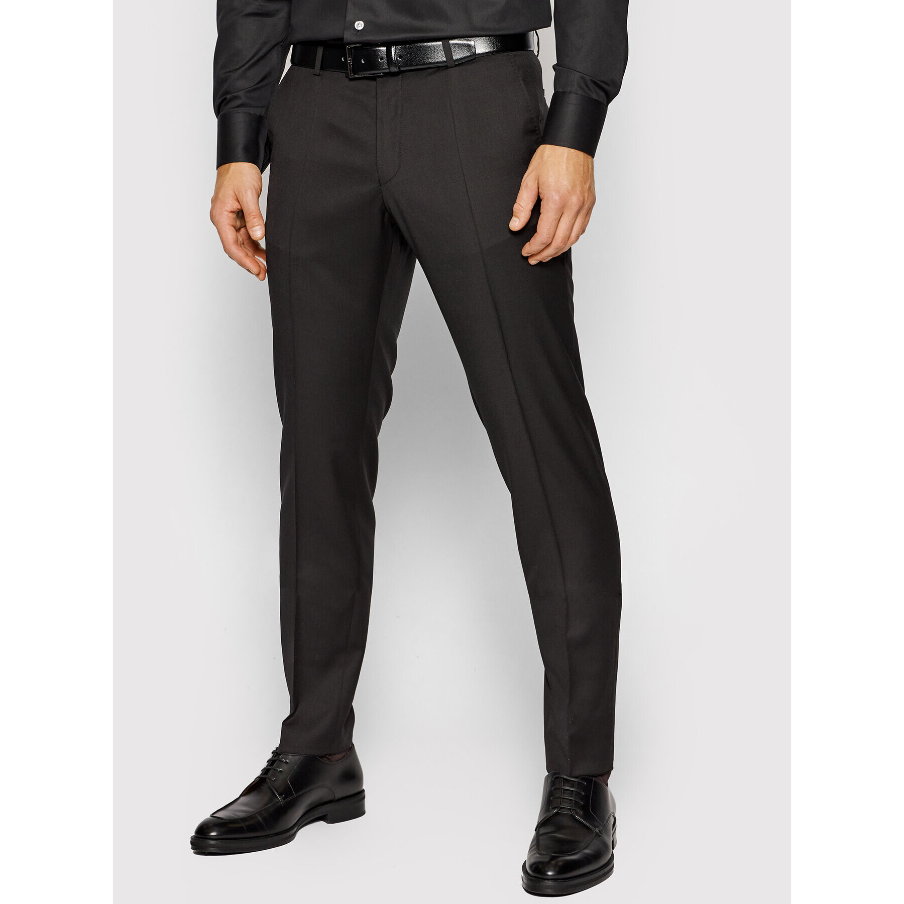 CG - CLUB of GENTS Pantaloni din material 80-134N0 CG CHAZ Negru Slim Fit - Pled.ro