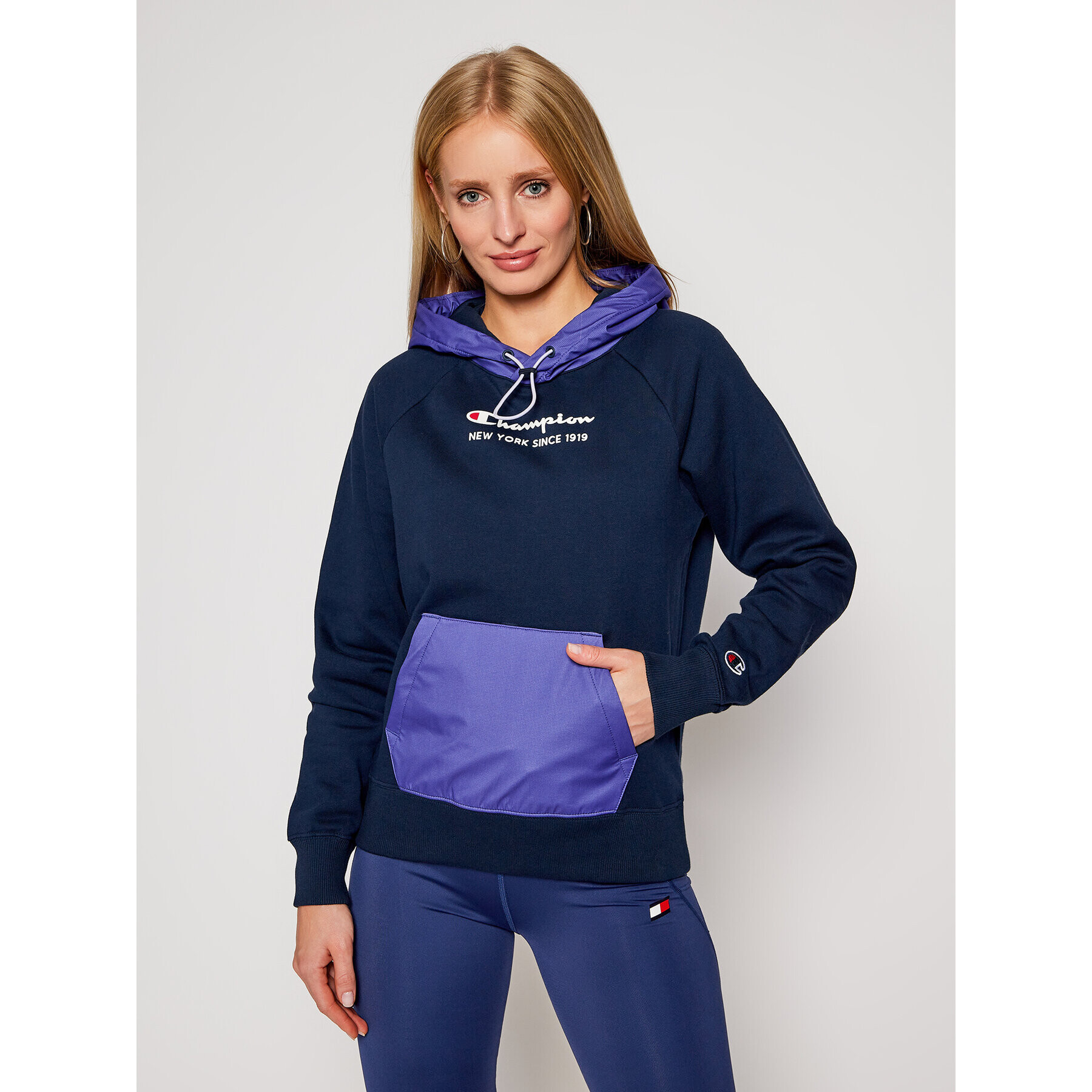 Champion Bluză 113275 Bleumarin Custom Fit - Pled.ro