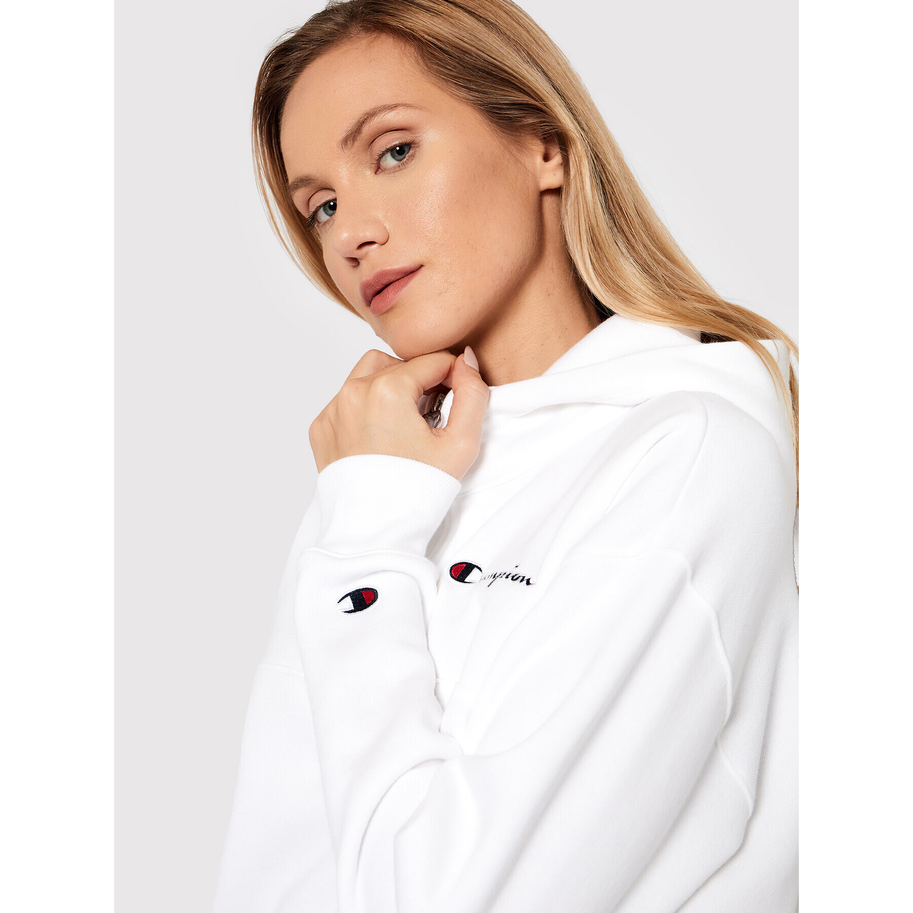 Champion Bluză 114463 Alb Regular Fit - Pled.ro