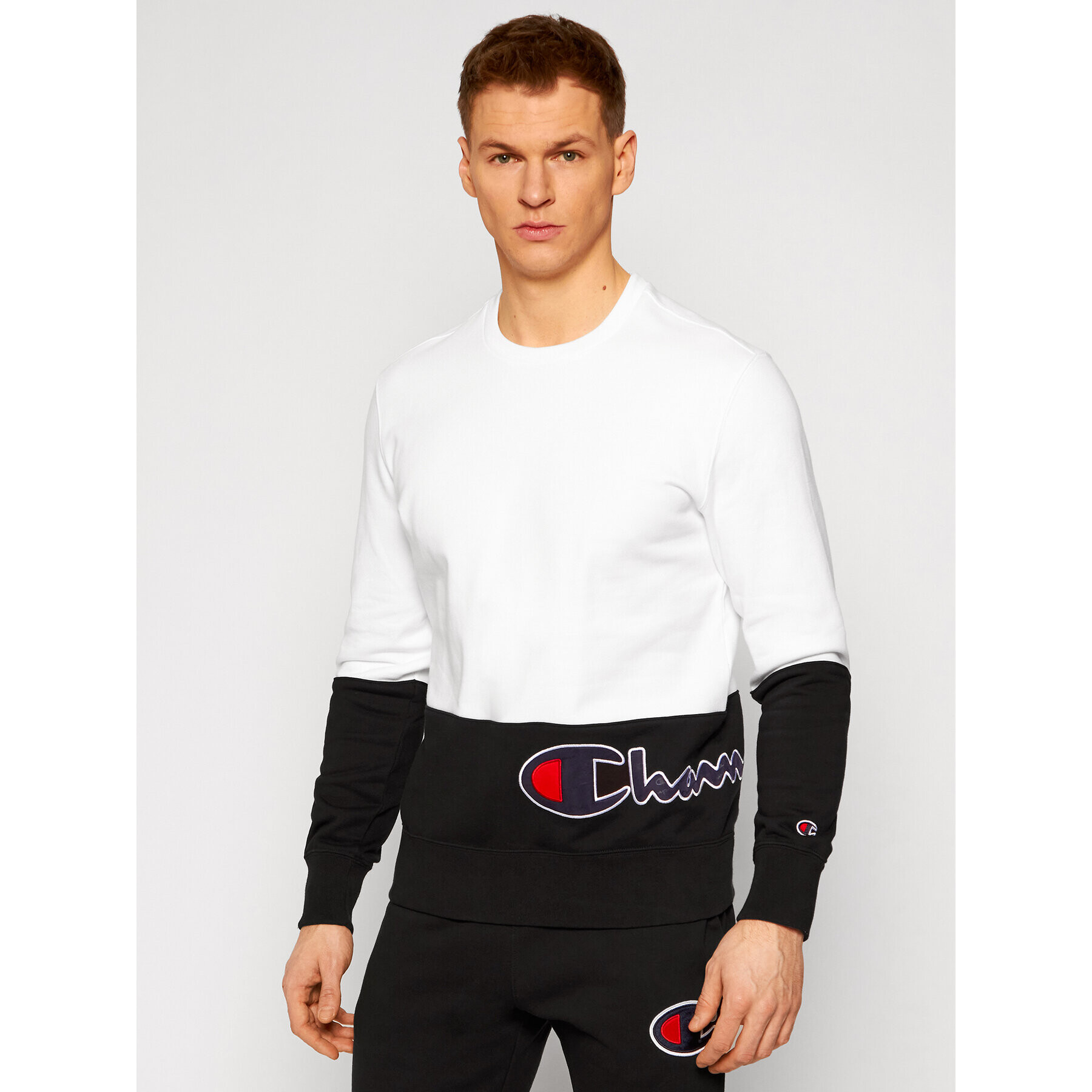 Champion Bluză 214206 Alb Comfort Fit - Pled.ro