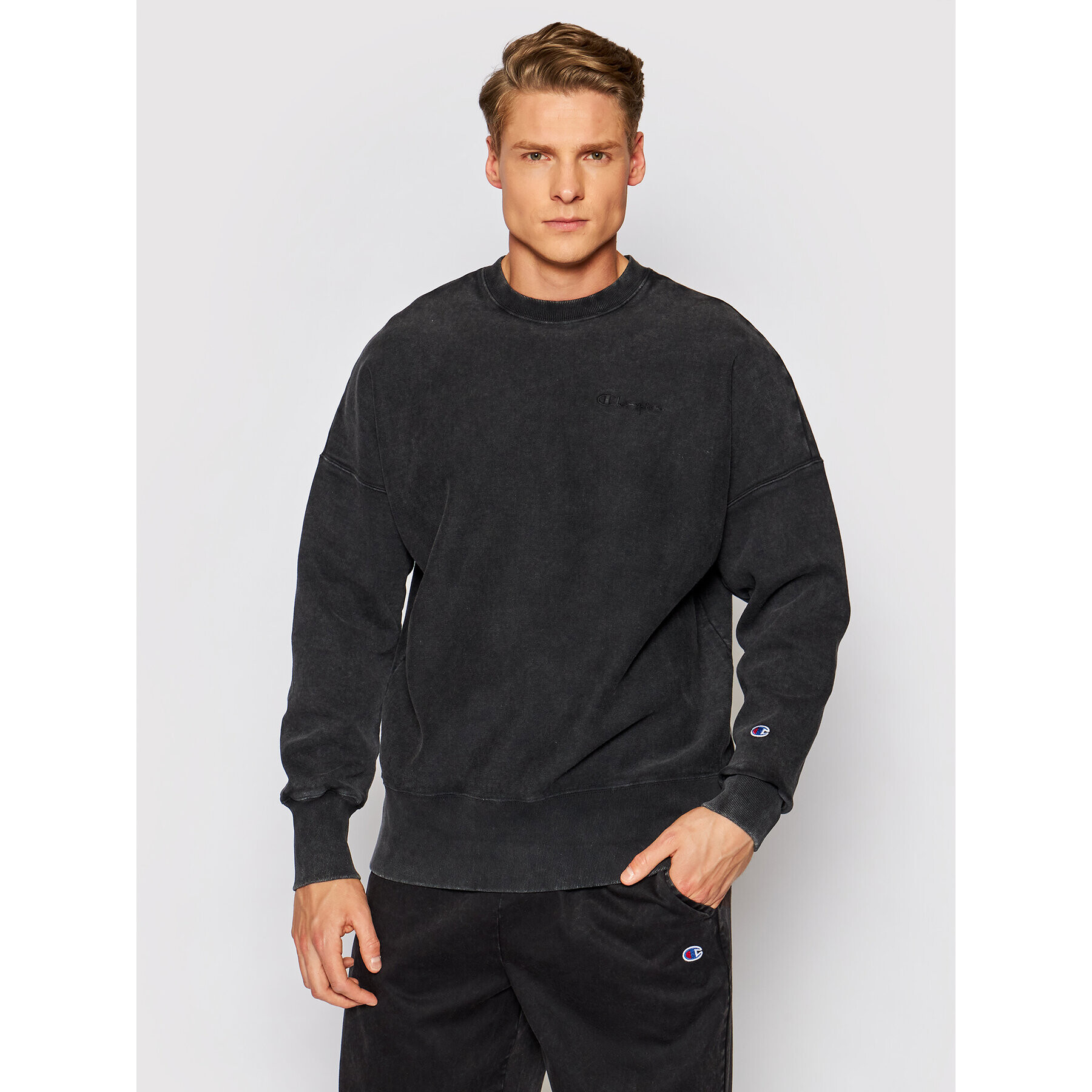 Champion Bluză 216199 Negru Regular Fit - Pled.ro