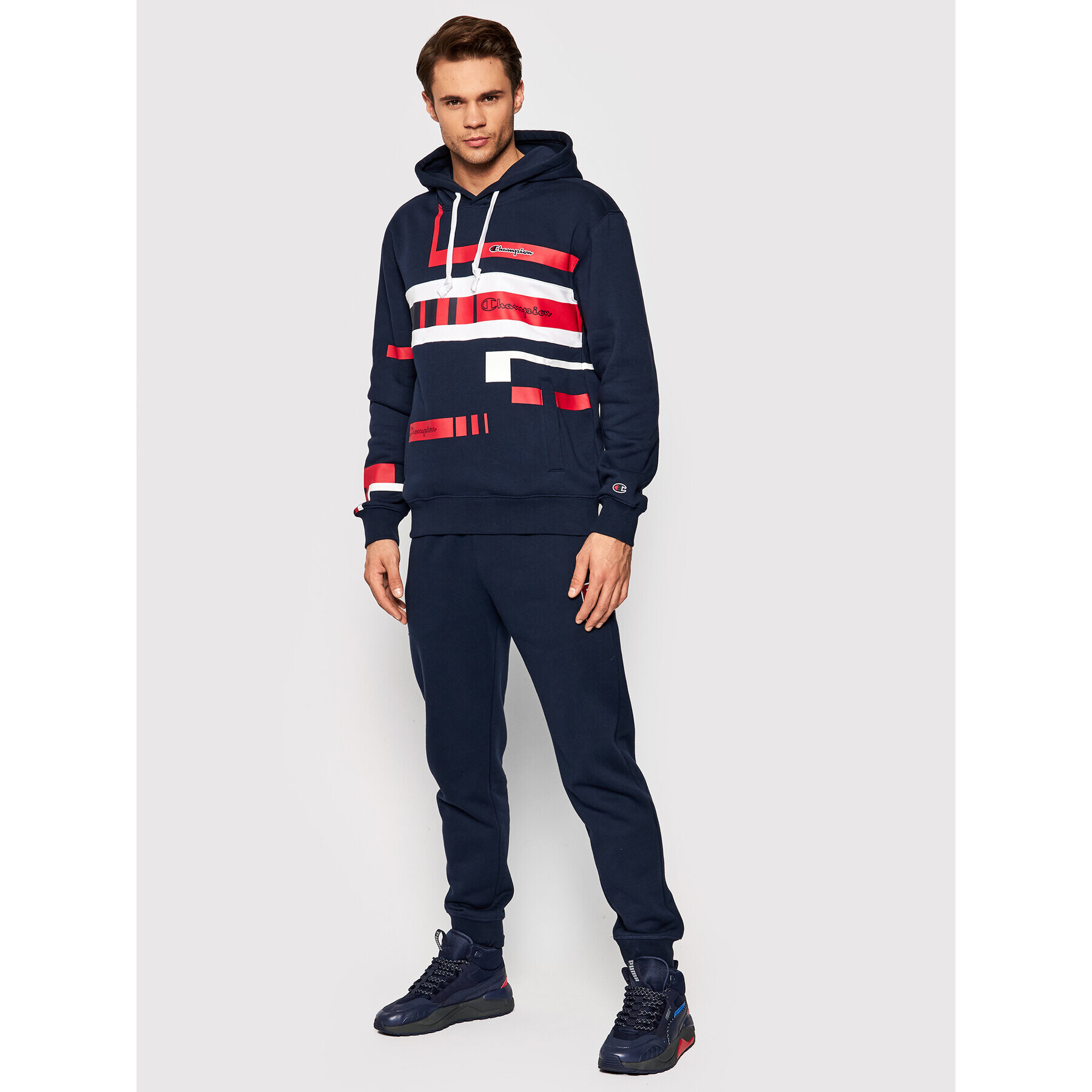 Champion Bluză 216485 Bleumarin Custom Fit - Pled.ro