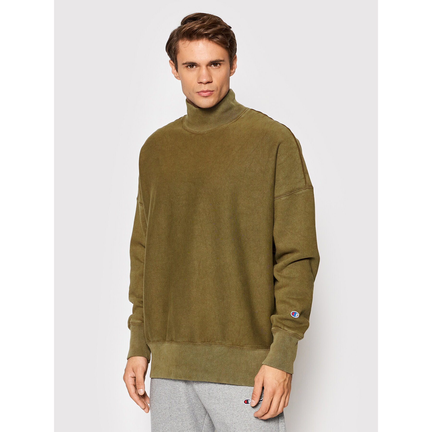 Champion Bluză 216491 Verde Relaxed Fit - Pled.ro