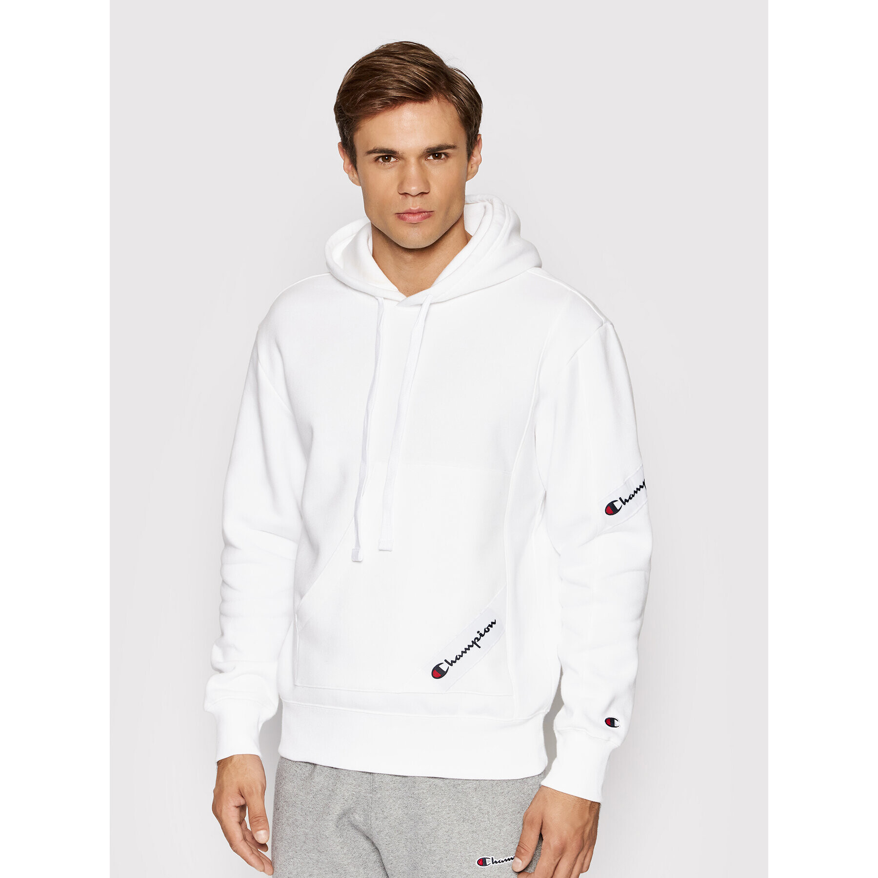 Champion Bluză 216549 Alb Custom Fit - Pled.ro