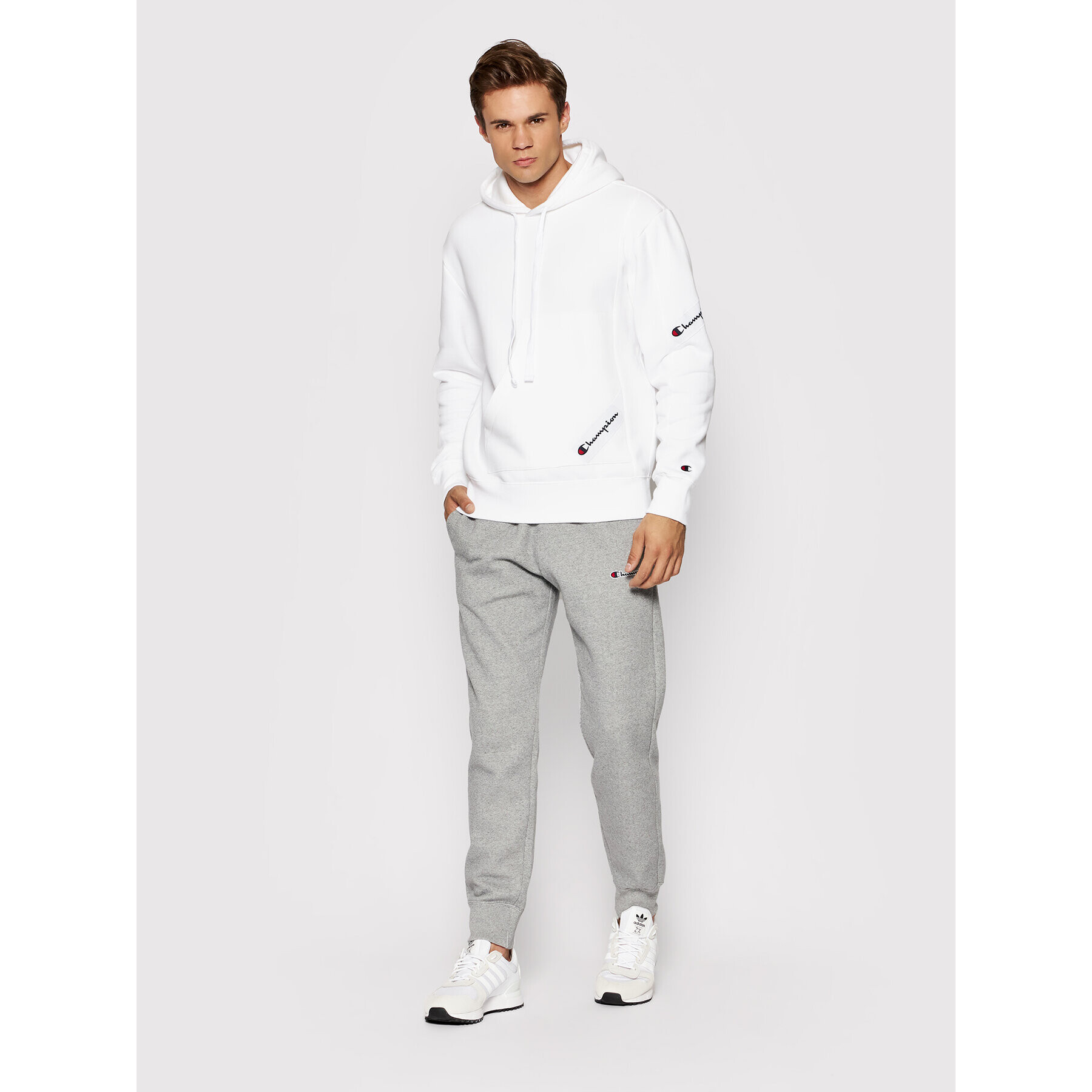 Champion Bluză 216549 Alb Custom Fit - Pled.ro