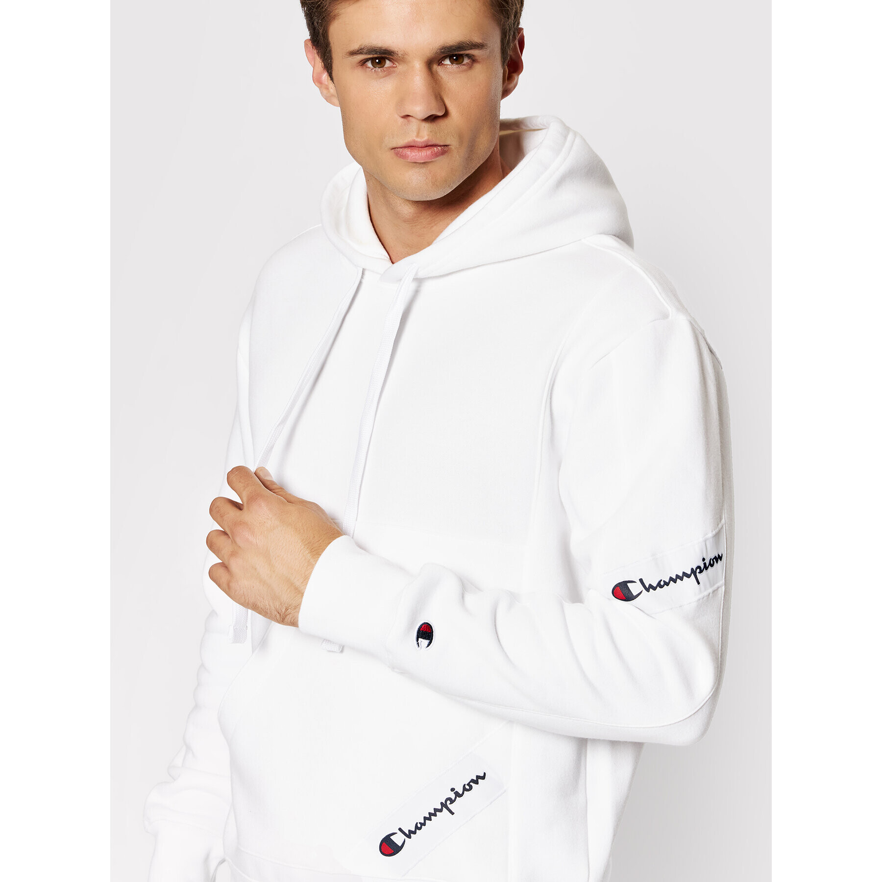 Champion Bluză 216549 Alb Custom Fit - Pled.ro