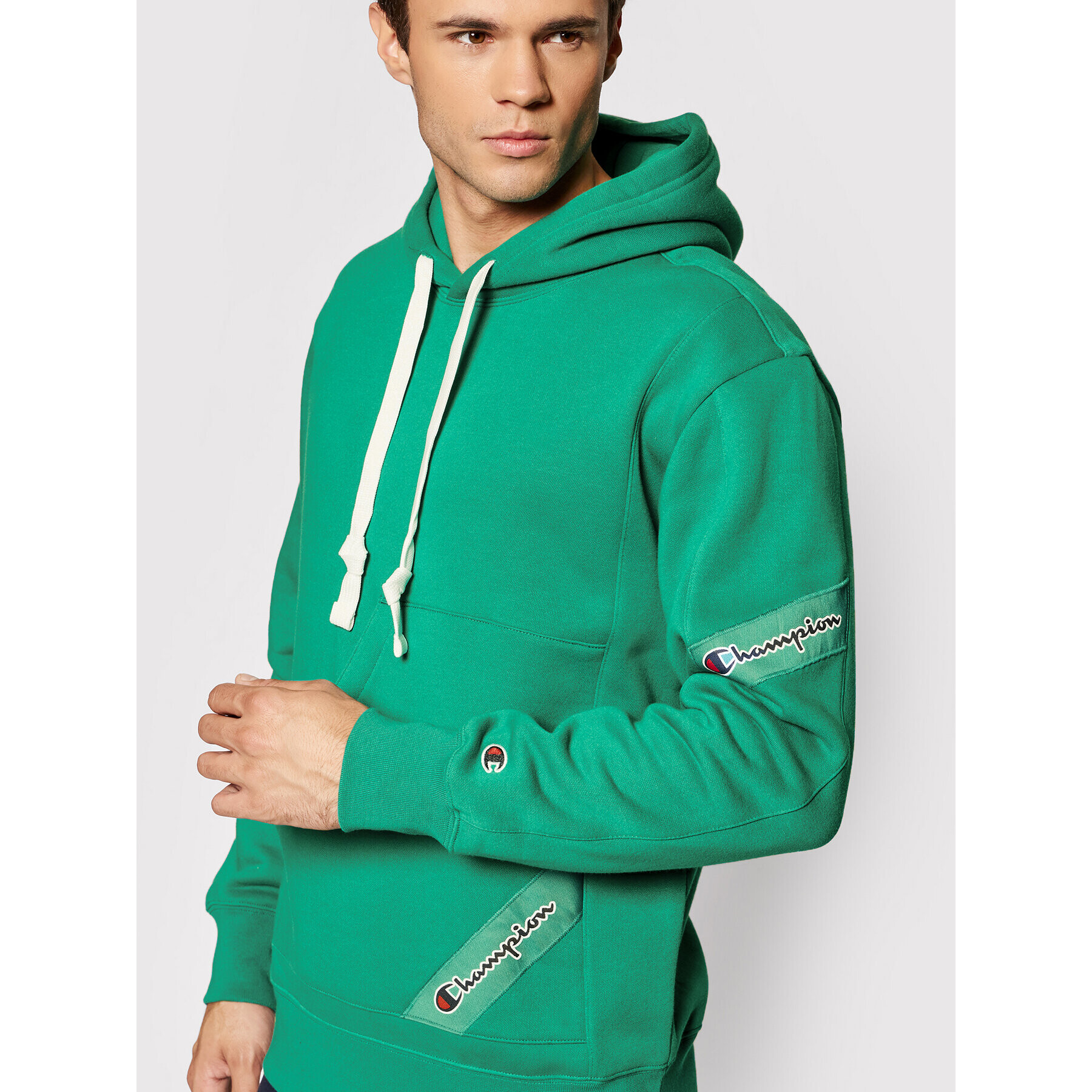 Champion Bluză 216549 Verde Custom Fit - Pled.ro