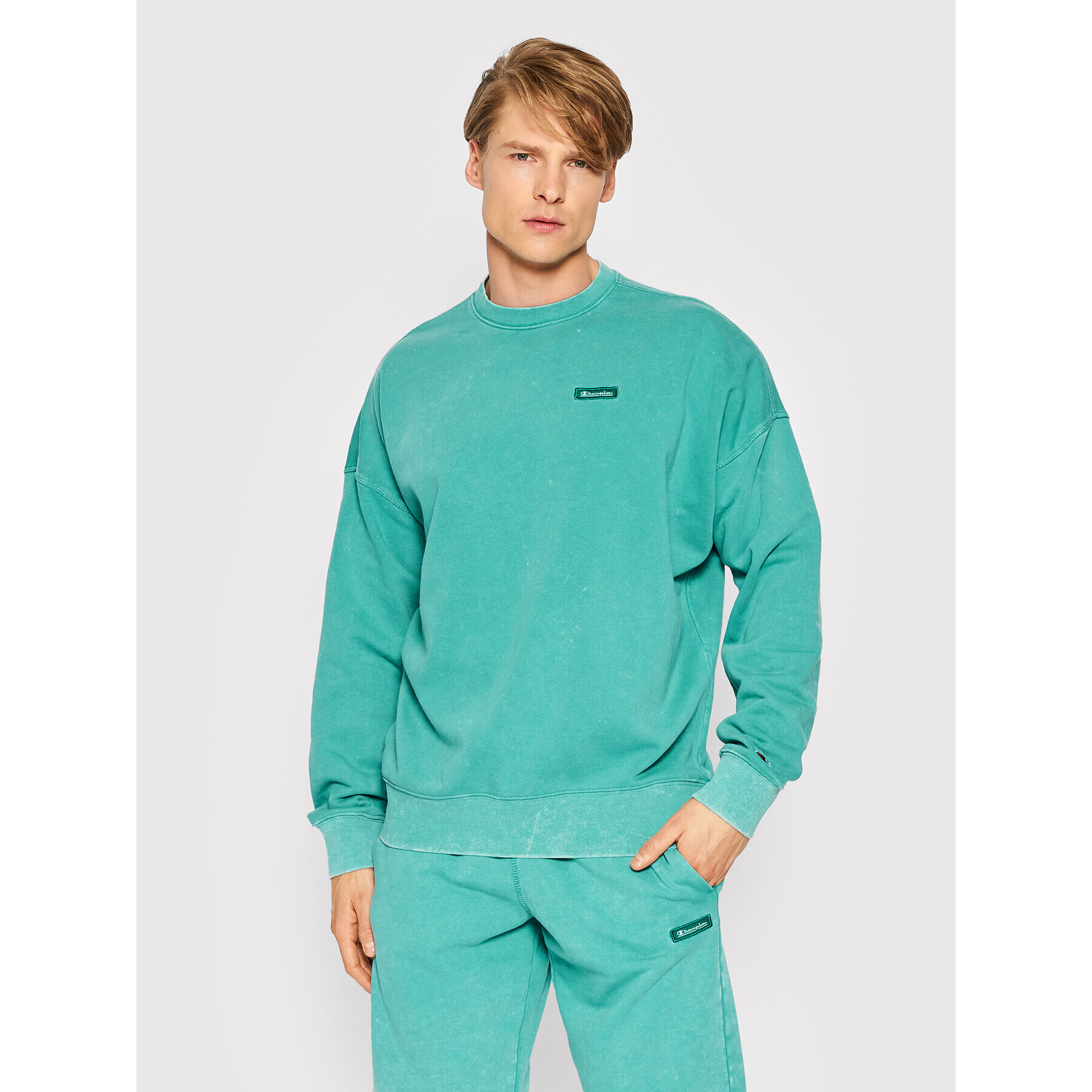 Champion Bluză 217084 Verde Baggy Fit - Pled.ro