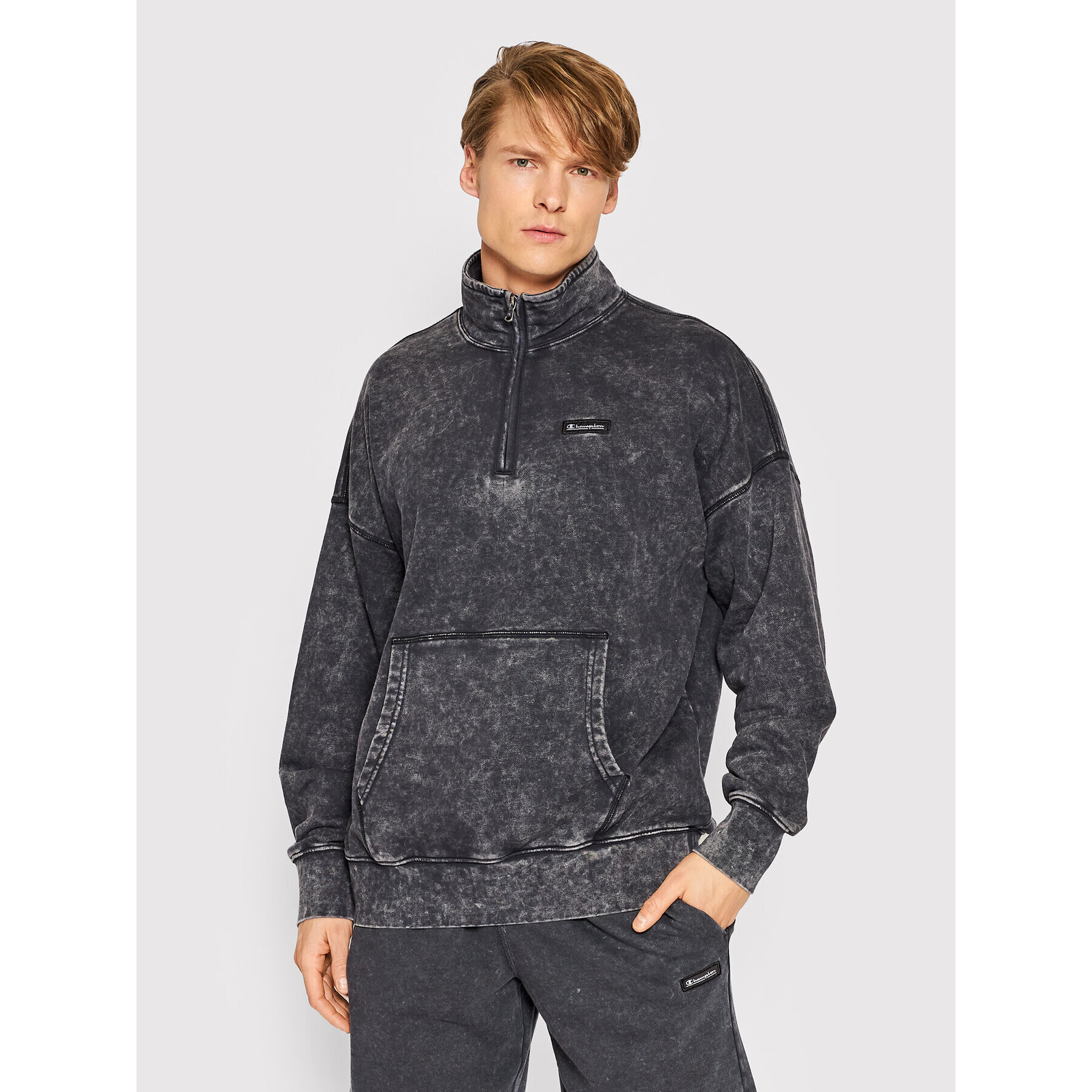 Champion Bluză 217085 Negru Relaxed Fit - Pled.ro