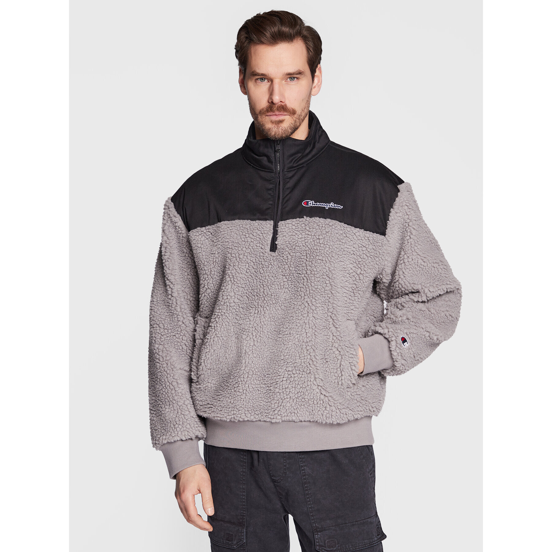 Champion Bluză 218093 Gri Regular Fit - Pled.ro