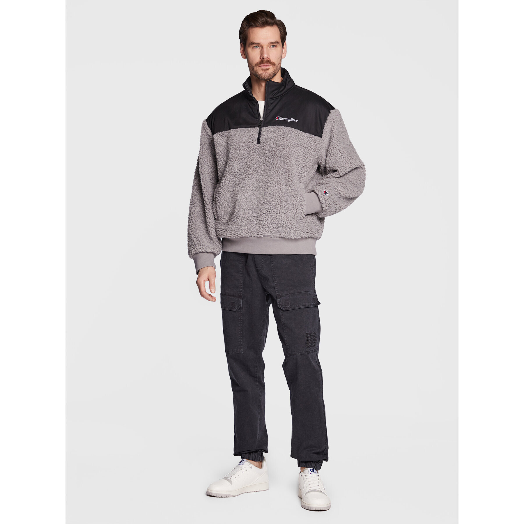 Champion Bluză 218093 Gri Regular Fit - Pled.ro