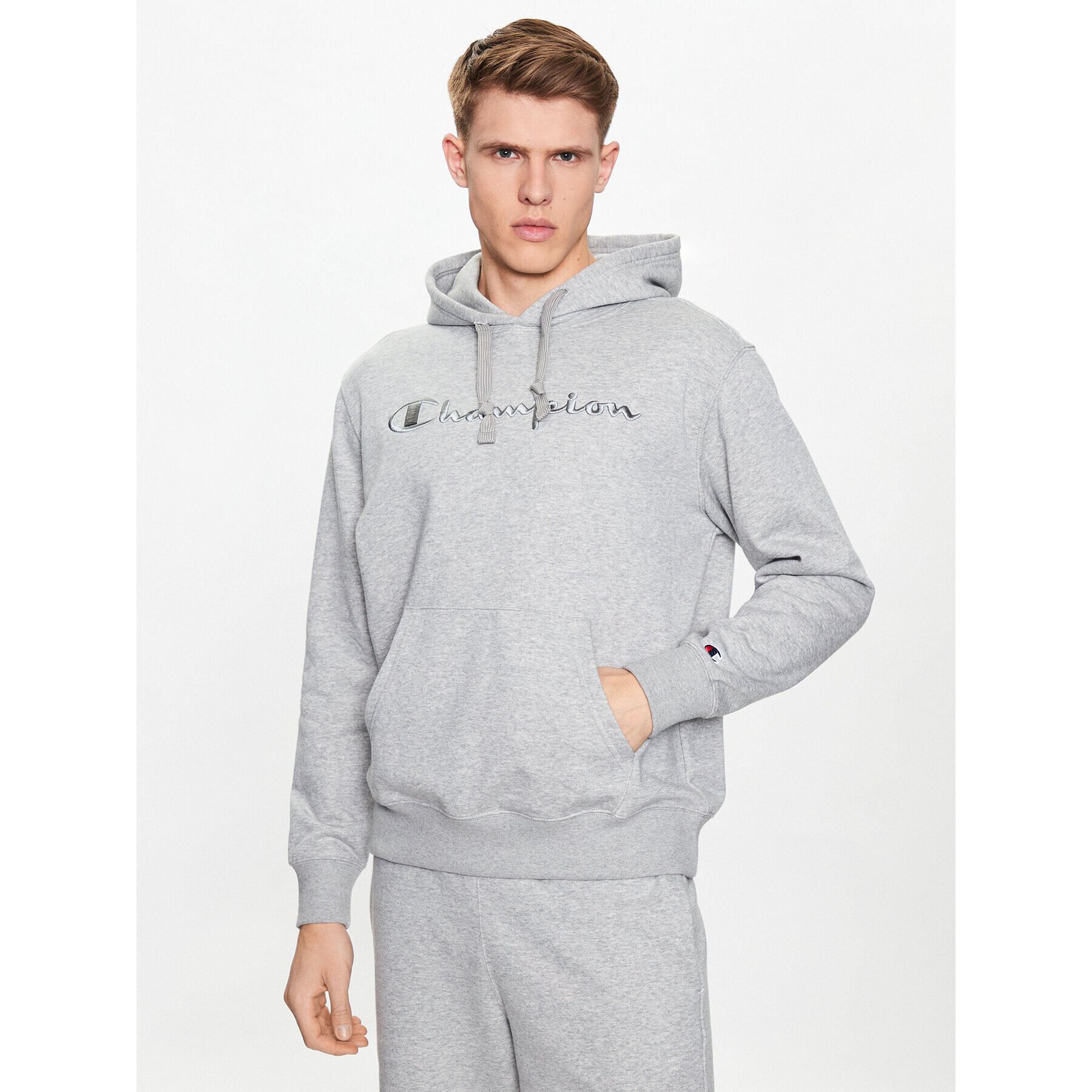 Champion Bluză 218486 Gri Regular Fit - Pled.ro