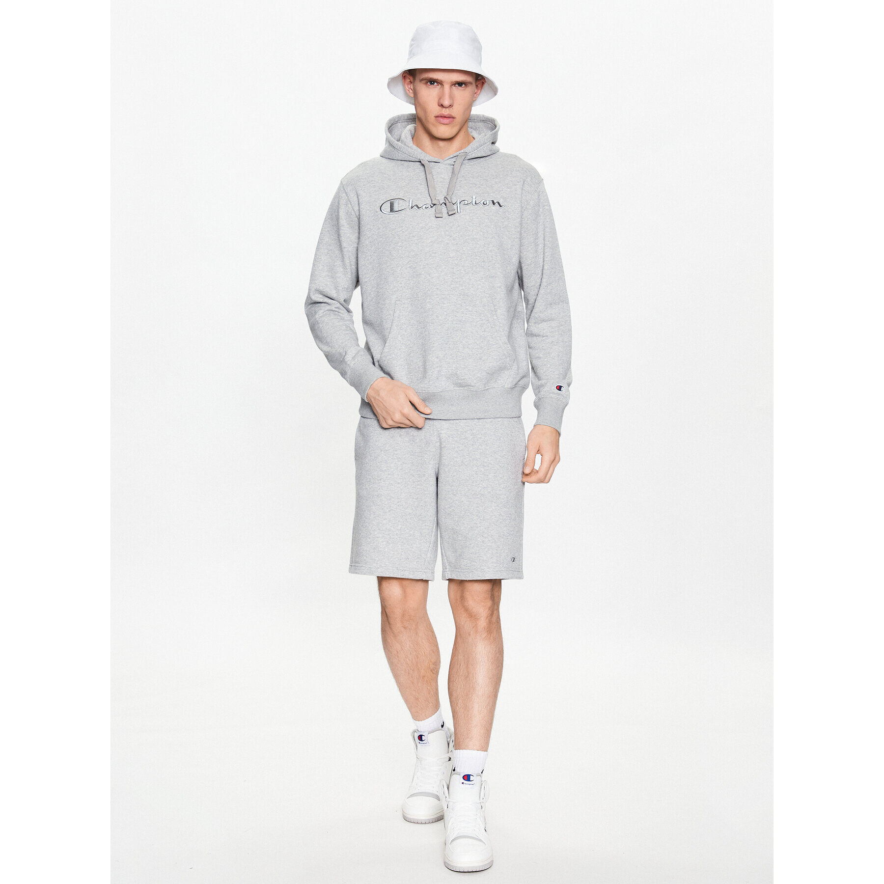 Champion Bluză 218486 Gri Regular Fit - Pled.ro