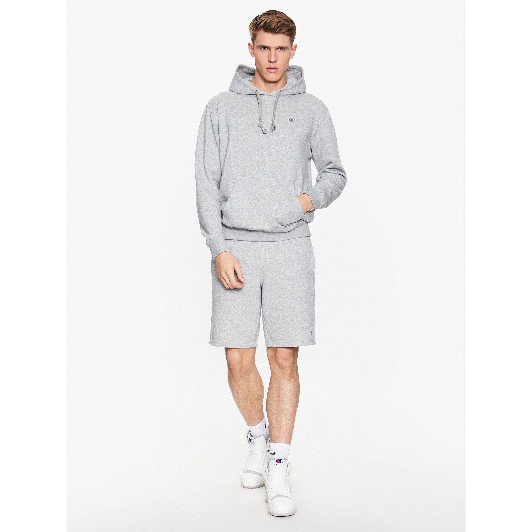 Champion Bluză 218491 Gri Regular Fit - Pled.ro